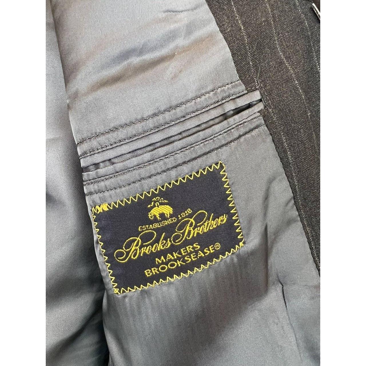 Vintage Brooks Brothers Blazer Gray Pinstriped...