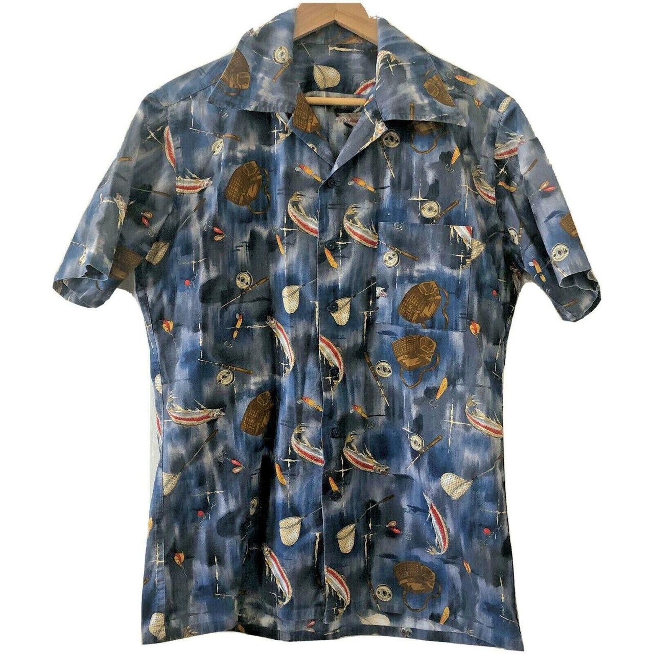 SHIRT DESCRIPTION Vintage Men's Hawaiian Shirt Fly - Depop