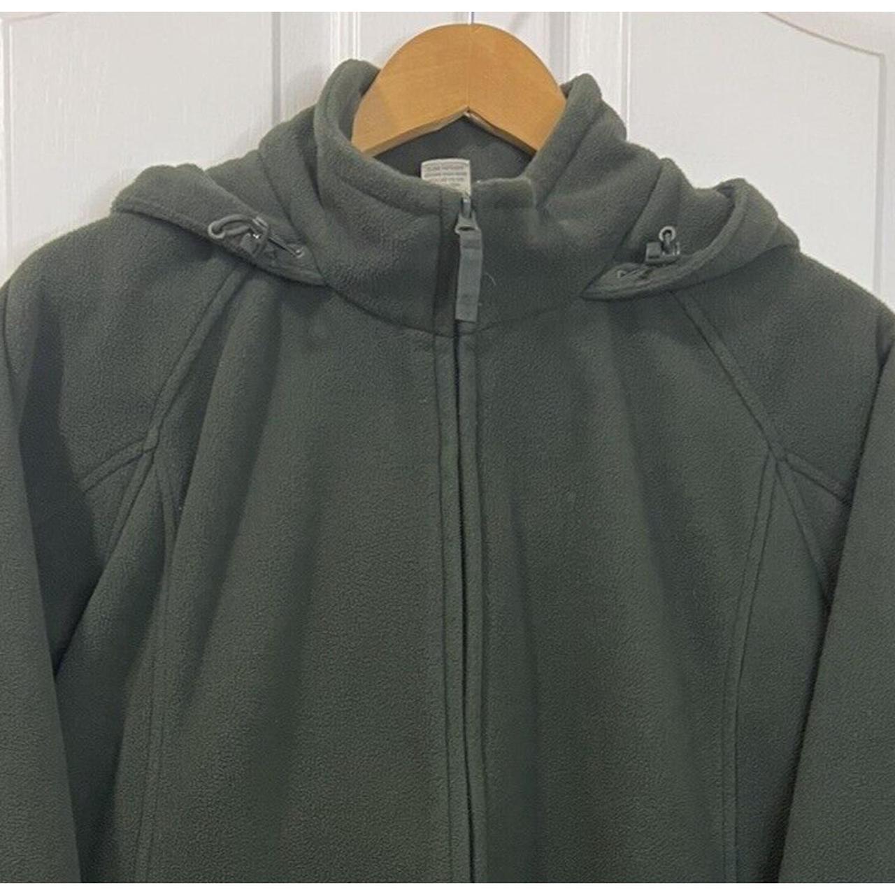 Duluth Trading Hooded Heavy Fleece Jacket Cargo Pocket Outdoor Work L Full cheapest Zip