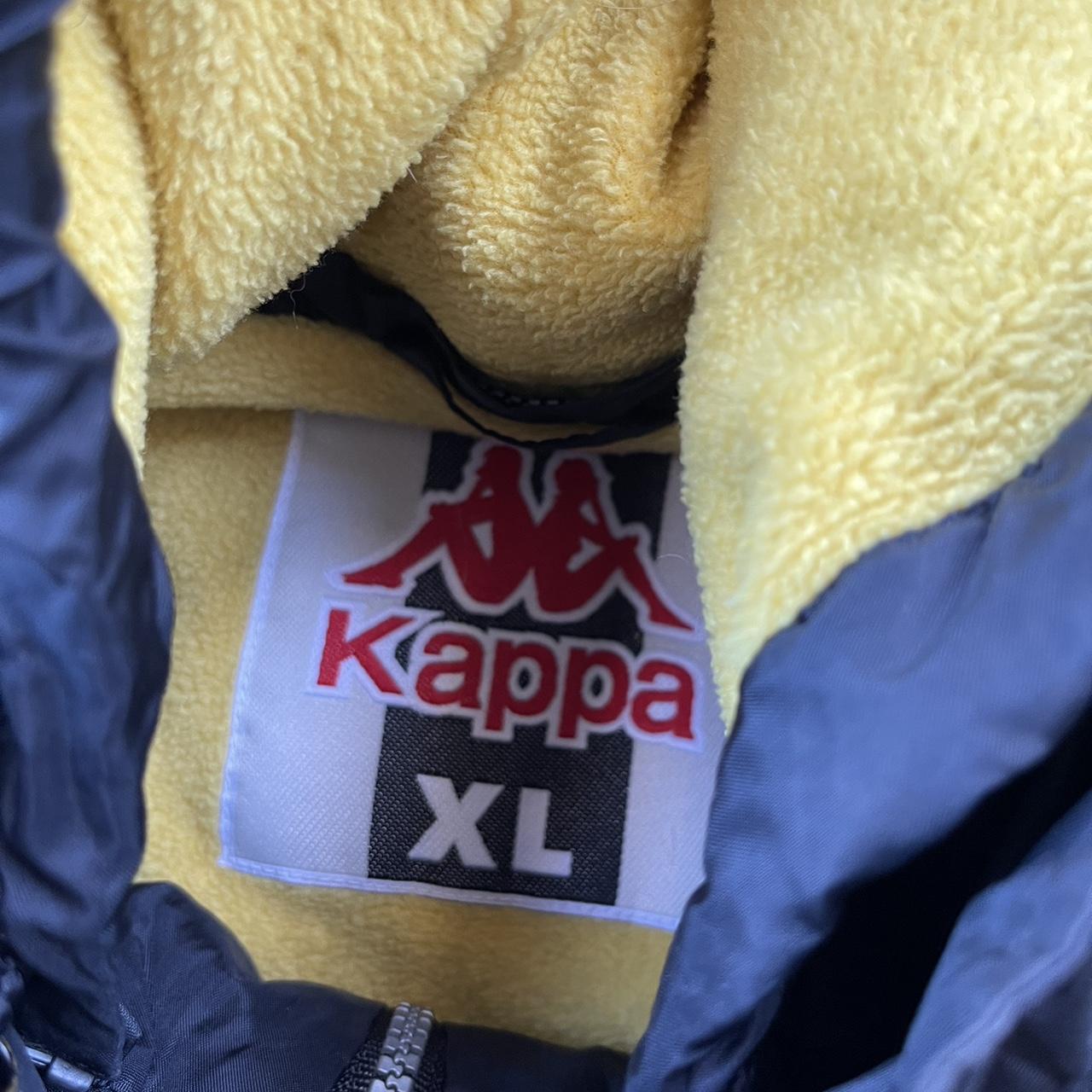 Kappa Men's Black and Yellow Jacket | Depop