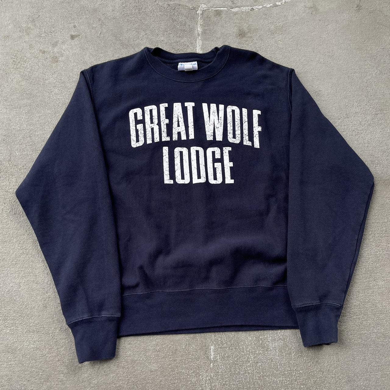 Champion sweater navy on sale lodge