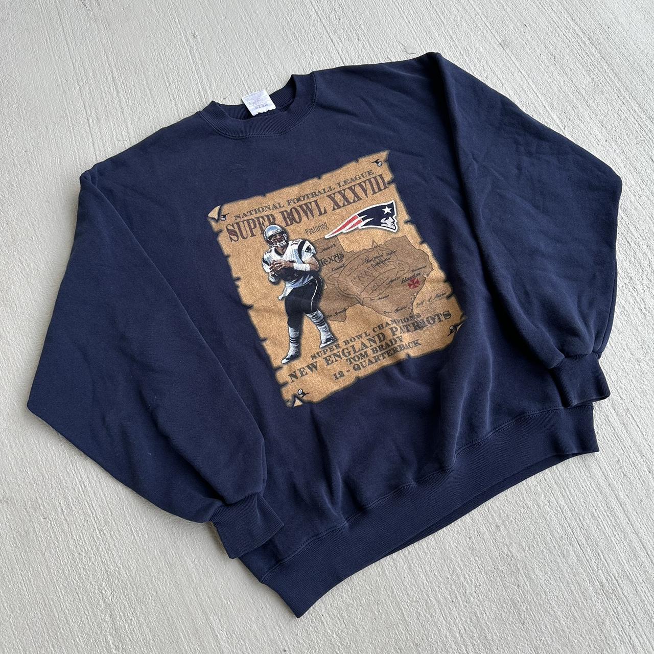 Vintage Men's Sweatshirt - Navy - L