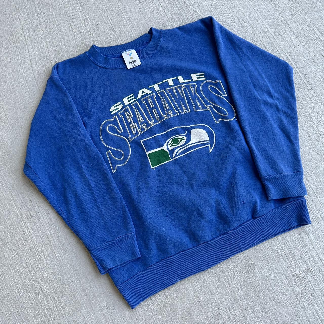 Vintage 90s Seattle Seahawks Logo Athletic Pro Line - Depop