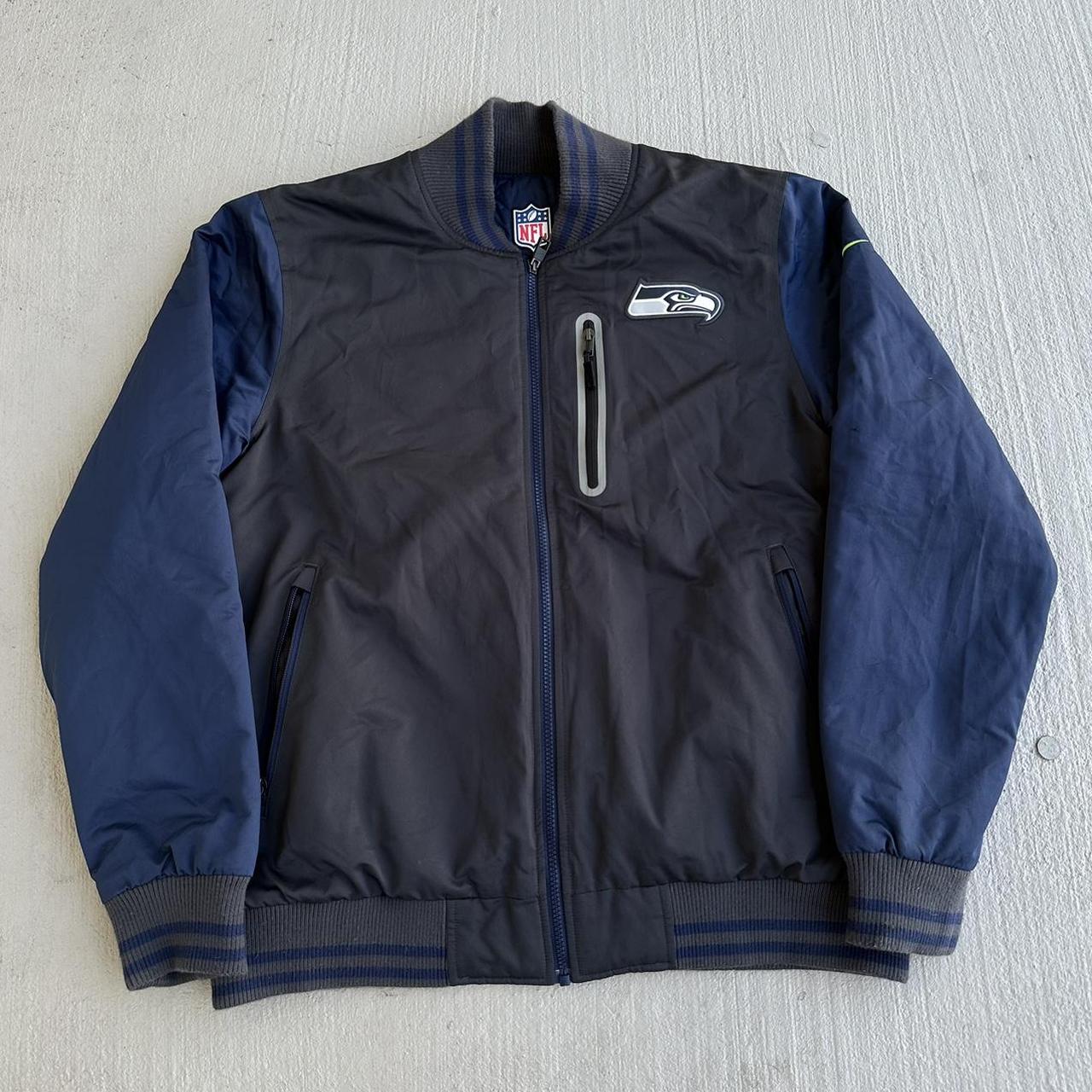 Reversible Seattle Seahawks coat Size xl Has wrist - Depop