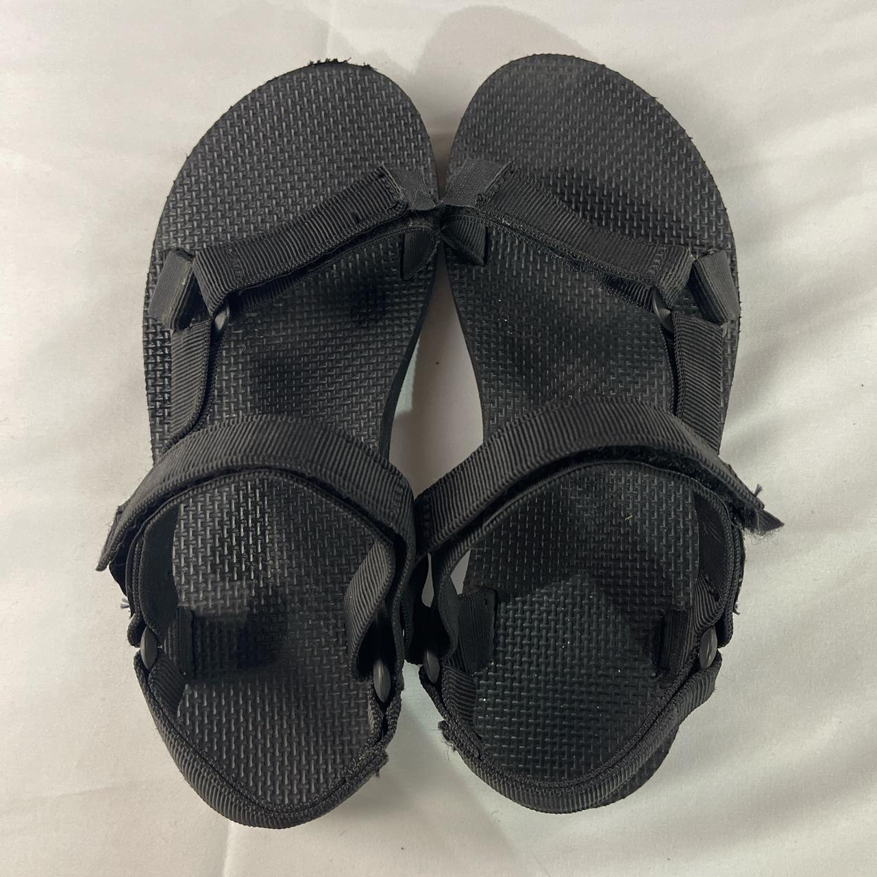 Teva Women's Black Sandals | Depop