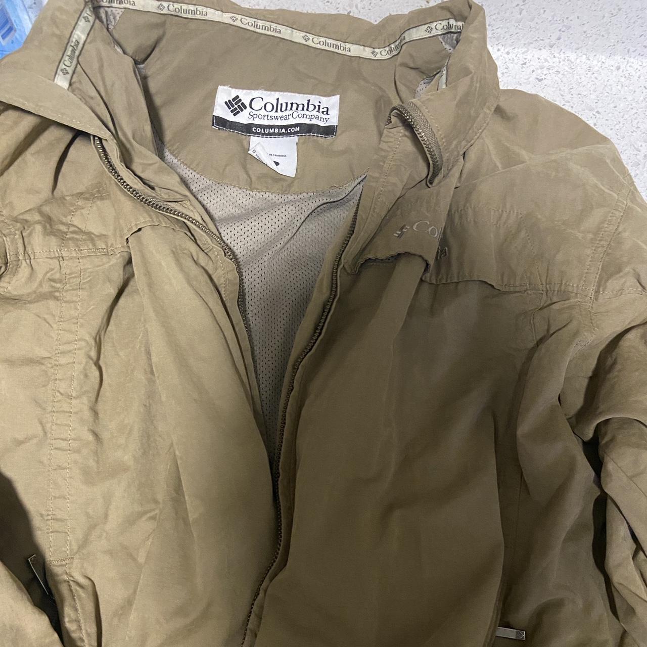 Tan columbia jacket shop