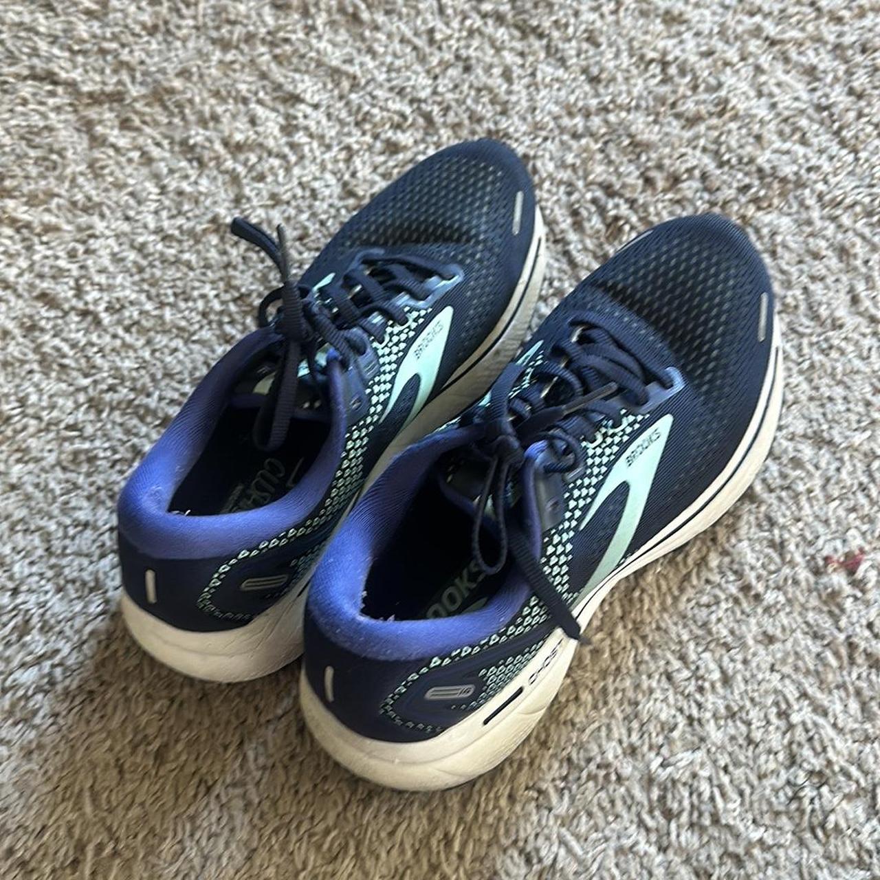 Brooks navy and blue running shoes Smoother and