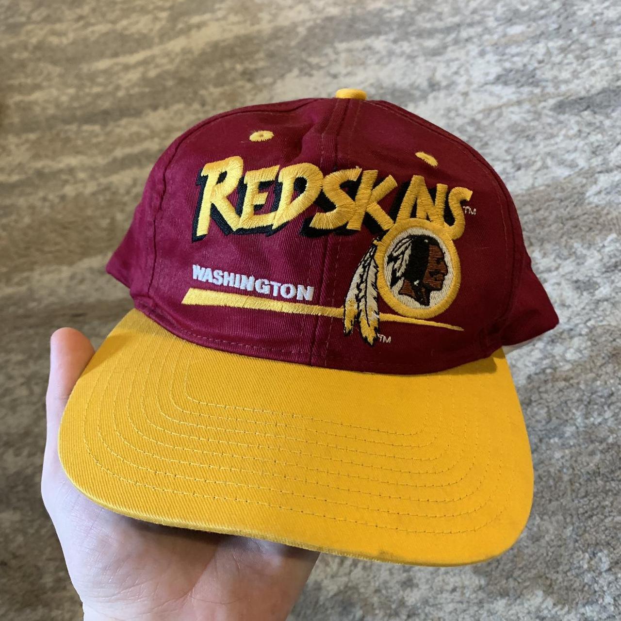 Vintage Washington Redskins Team NFL Red Yellow... - Depop