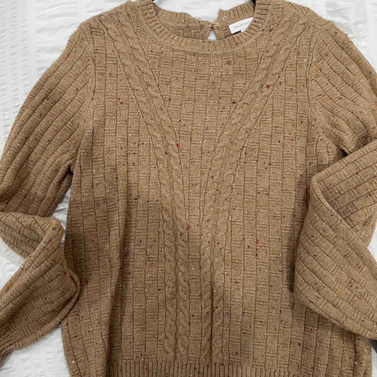 Charter Club Women's Tan Jumper | Depop