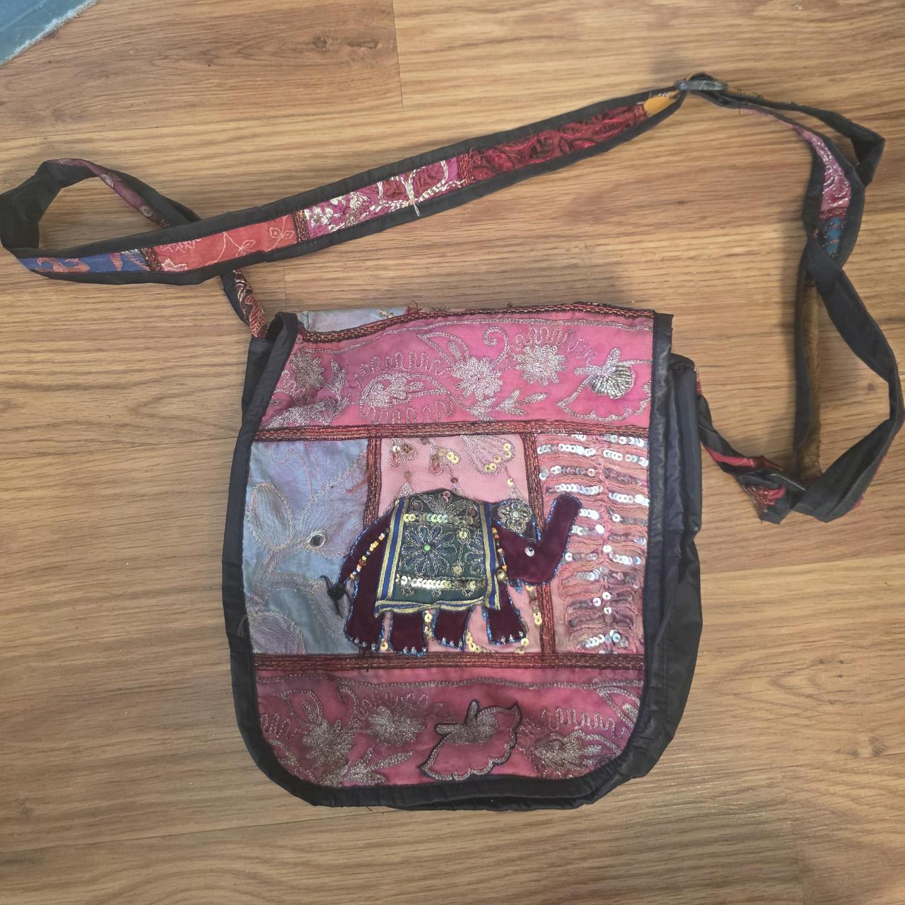 Women's Bag - Multi/Pink – Unique patchwork shoul… - image 1