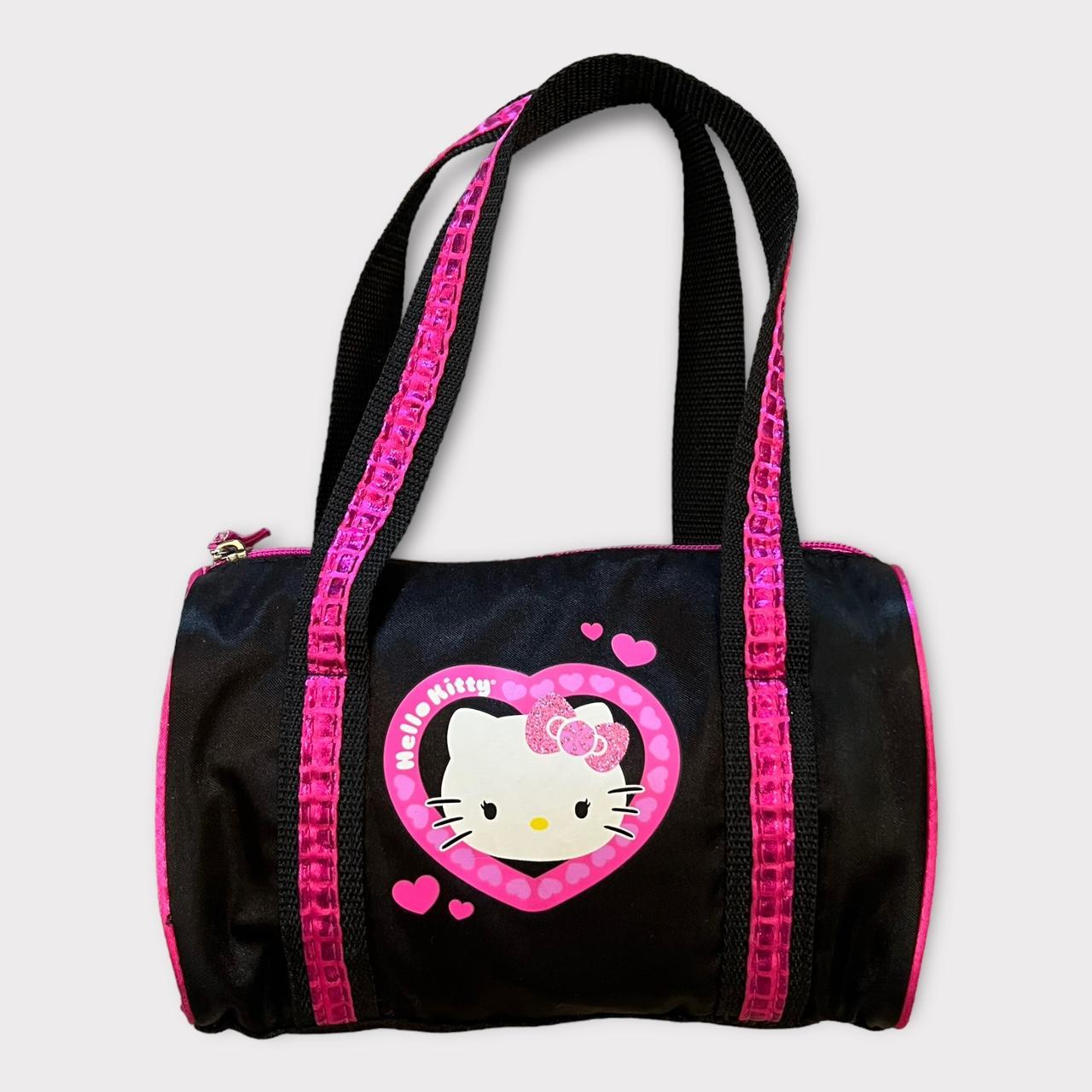 Hello Kitty Women's Black and Pink Bag | Depop