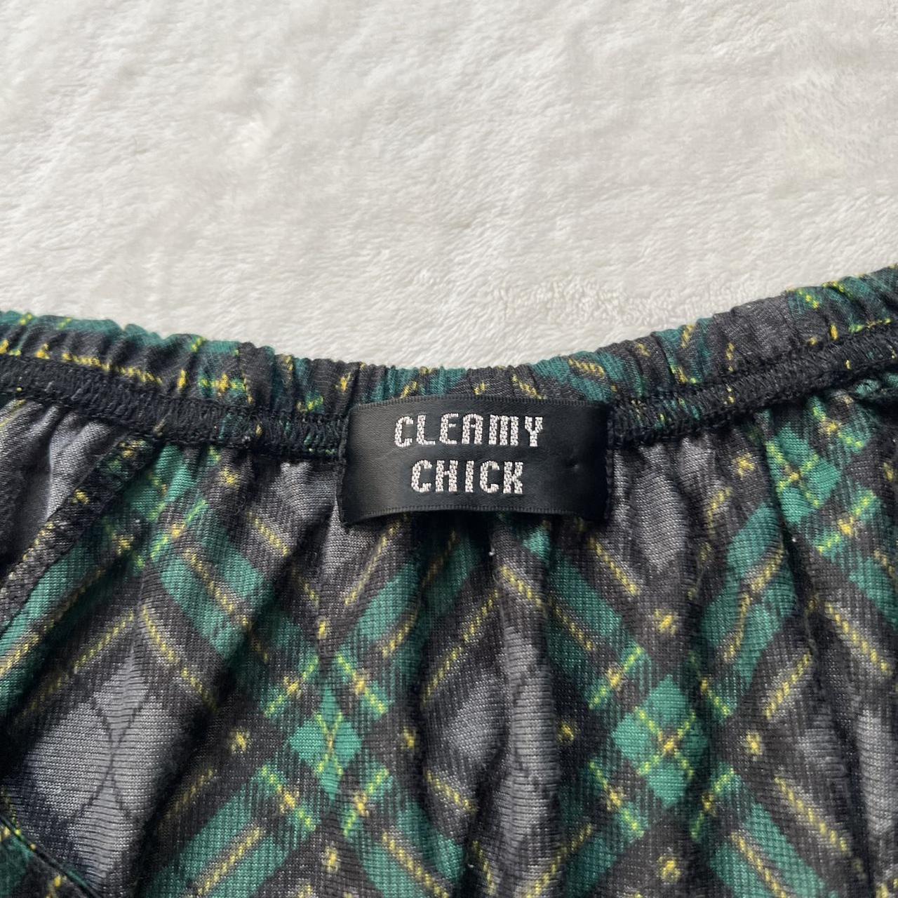 Preloved Women's Babydoll Dress - Black/Green - M… - image 3