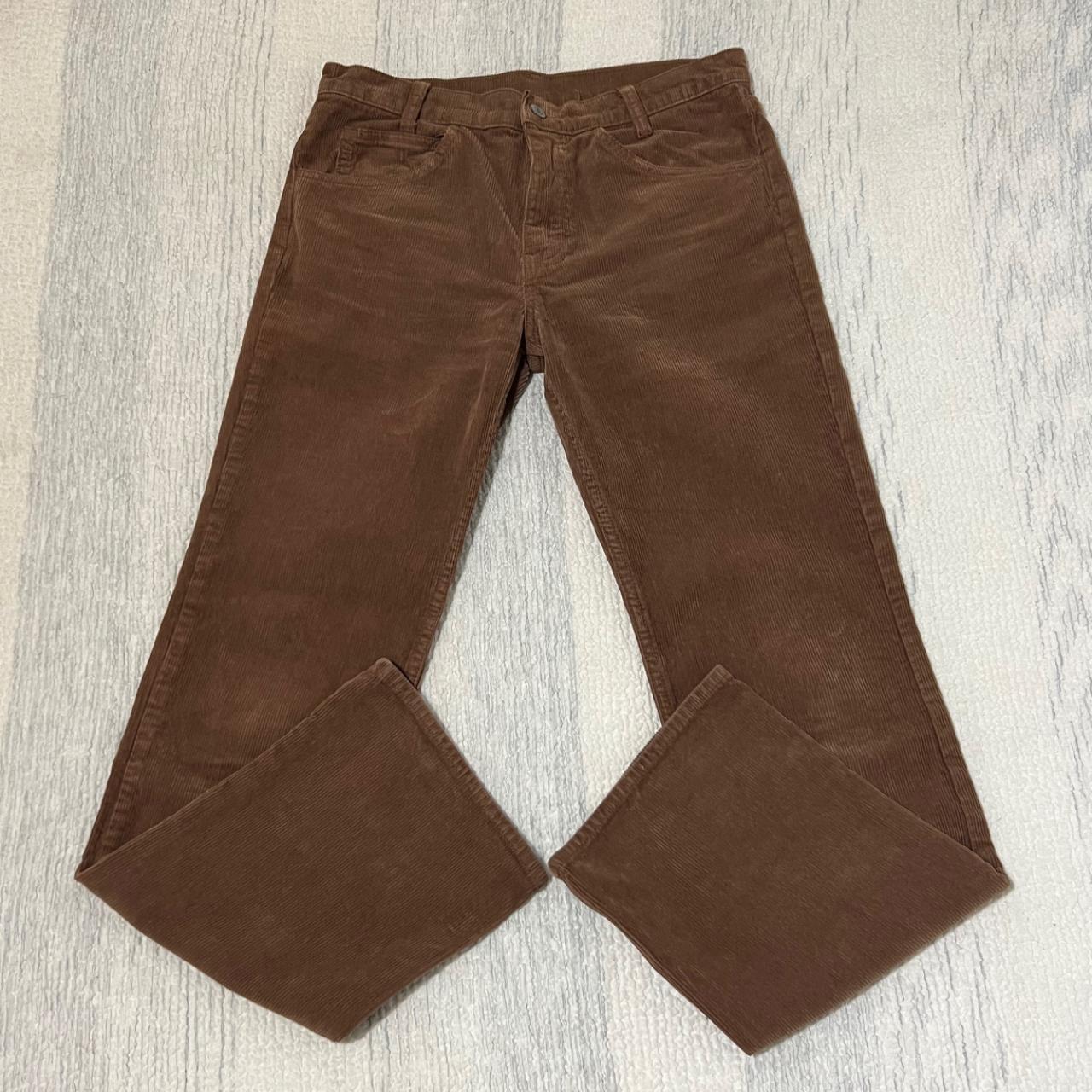 Brown brandy-melville-corduroy-pants - Depop