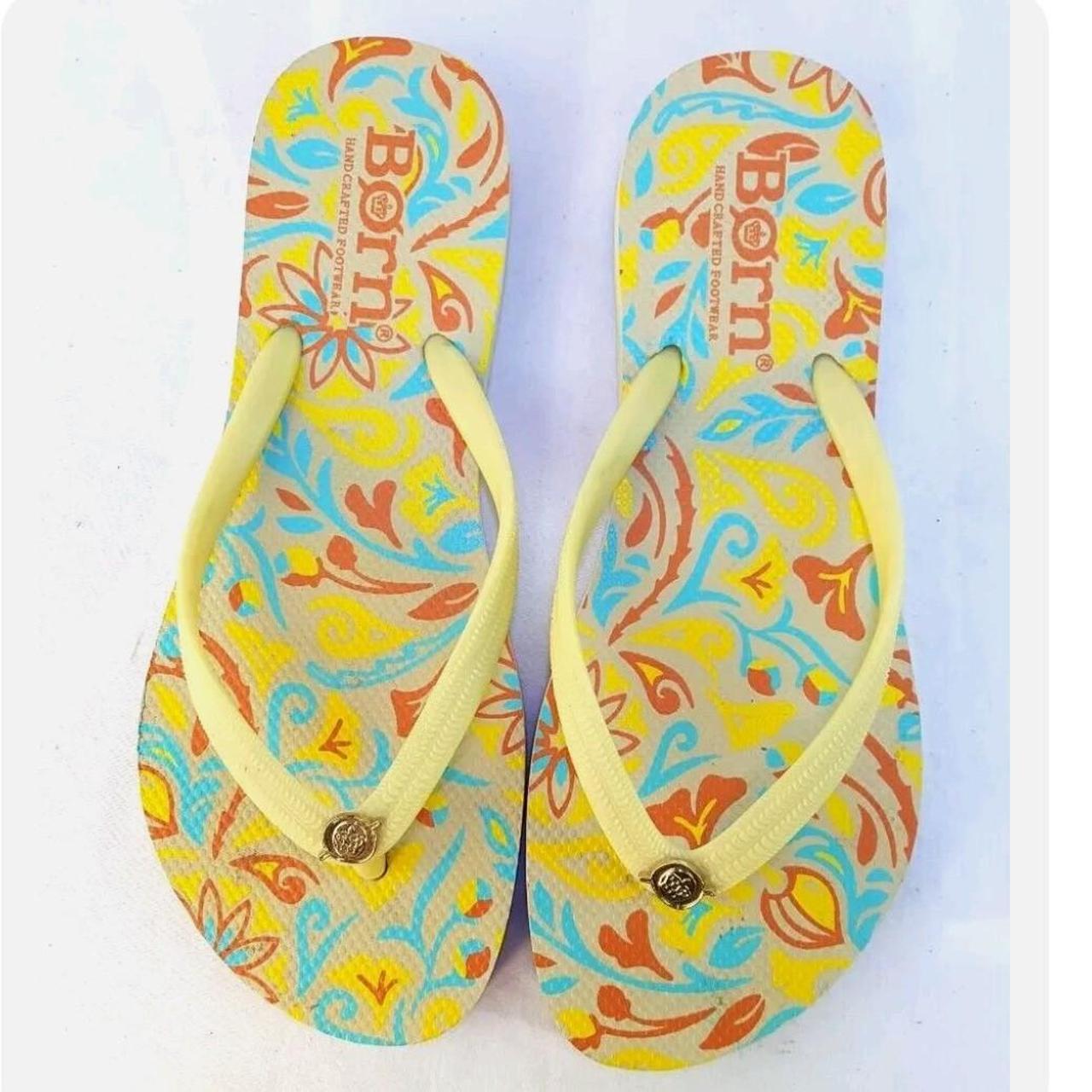 Born clearance yellow sandals