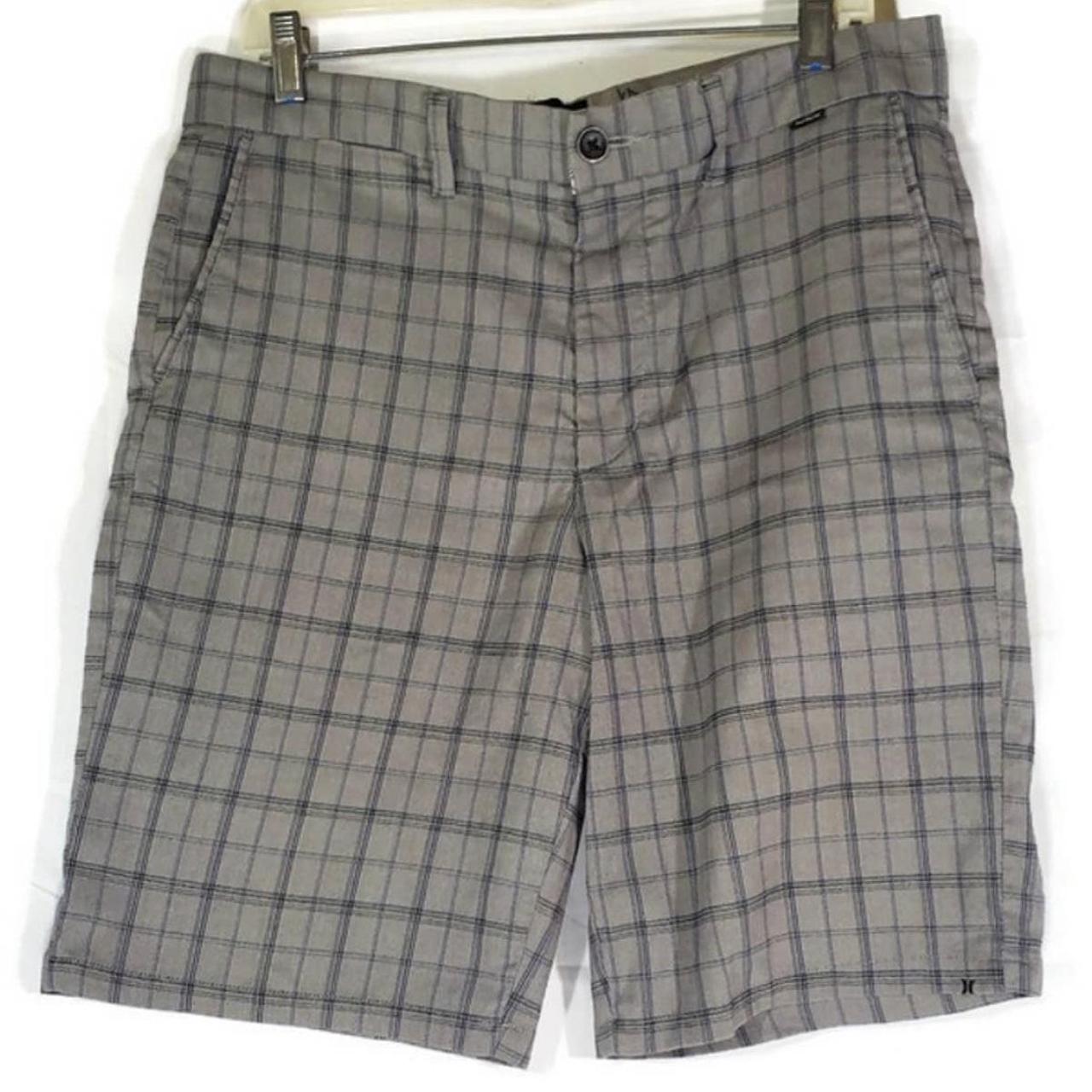 Hurley Men's Grey and Black Shorts | Depop