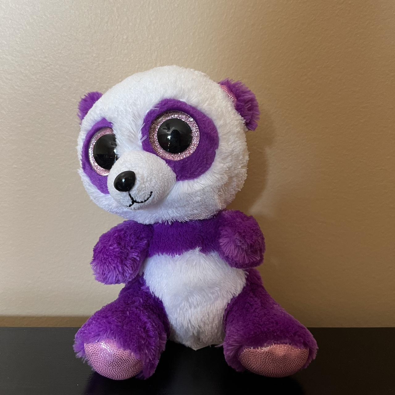 purple boom boom TY beanie boo panda ty