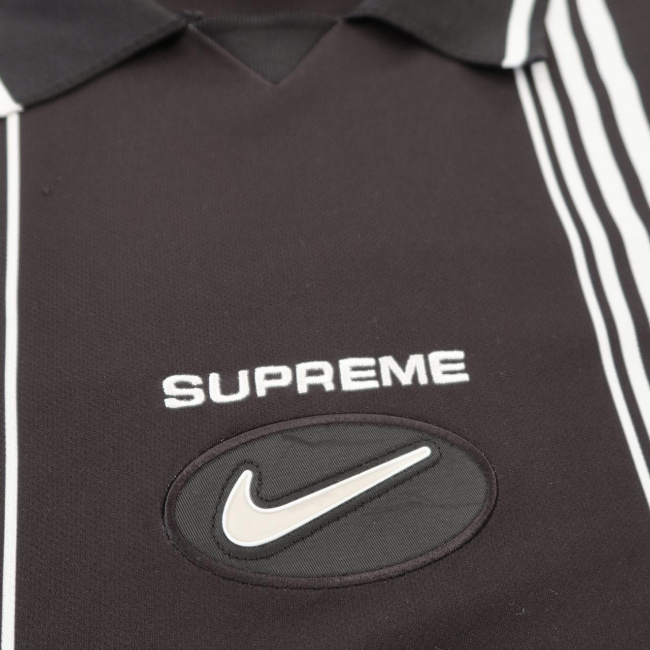 人気コラボ！Supreme x Nike Jewel Stripe Soccer Jersey Black Supreme Nike JEWEL Stripe Soccer Jersey Size Large Black