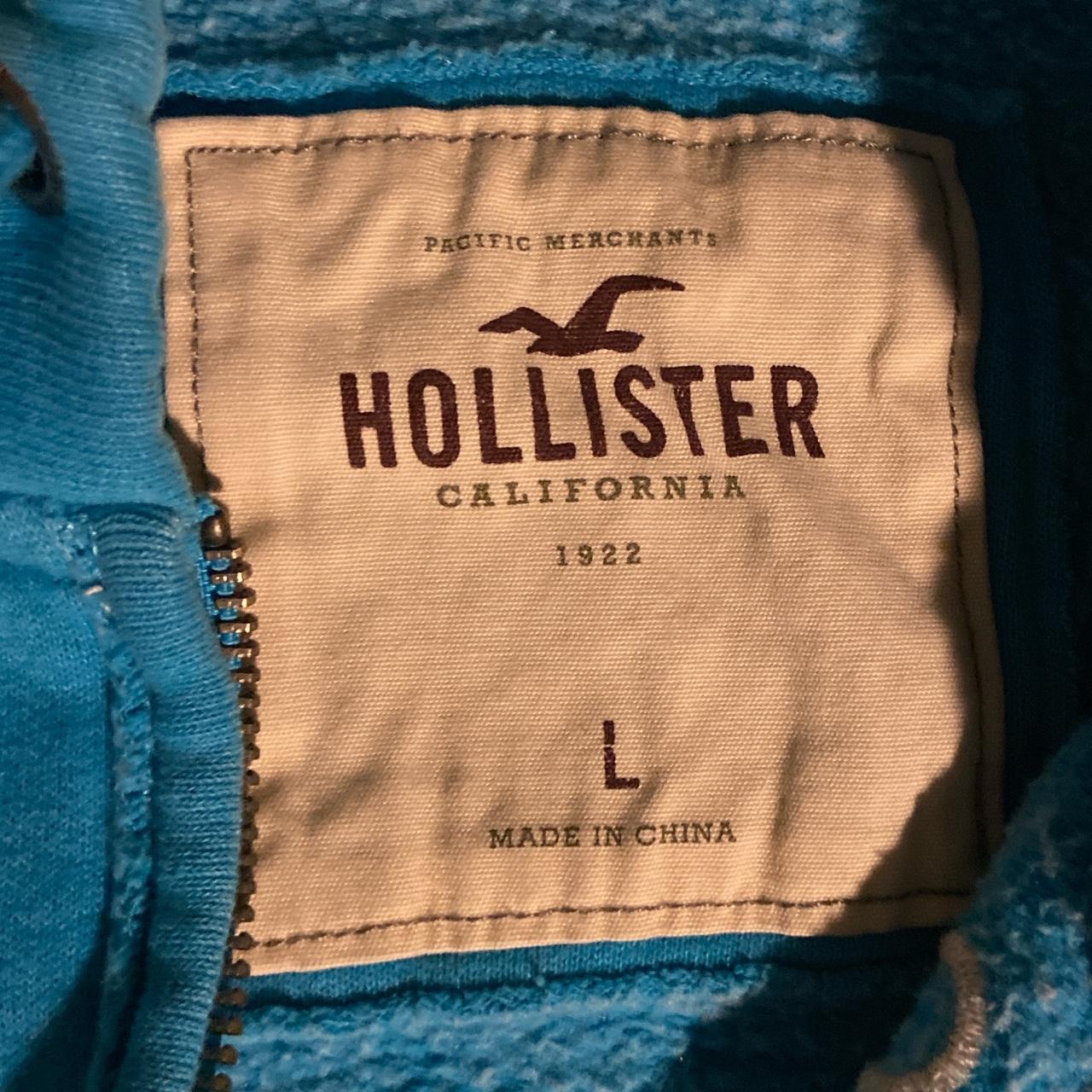 Orange County Hollister zip up blue jacket
