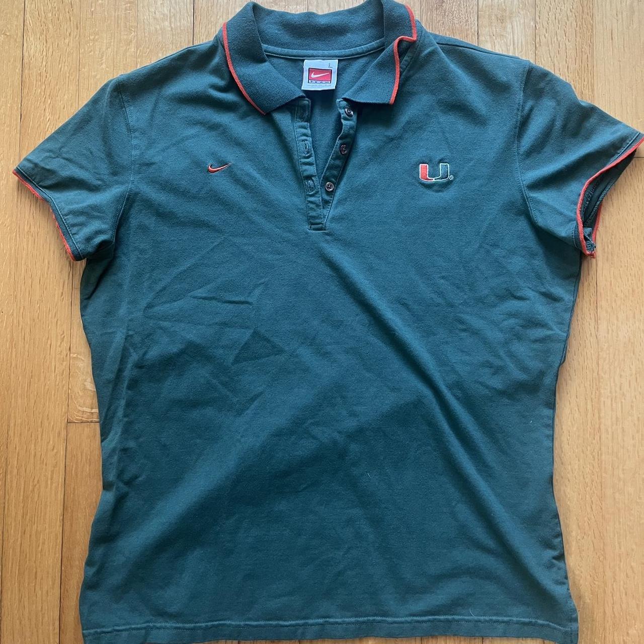 nike miami hurricanes polo