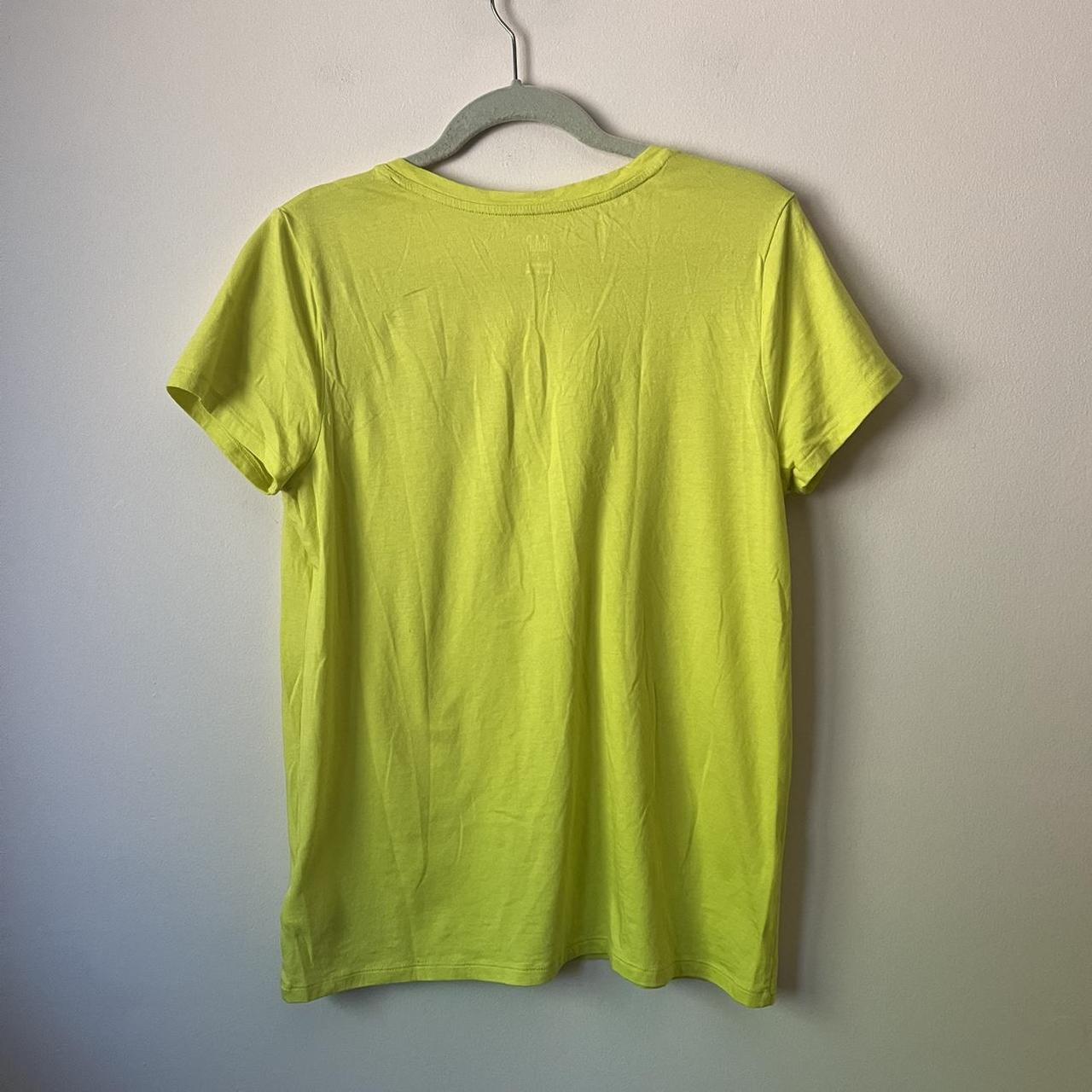 Gap Women's Yellow and Green T-shirt | Depop