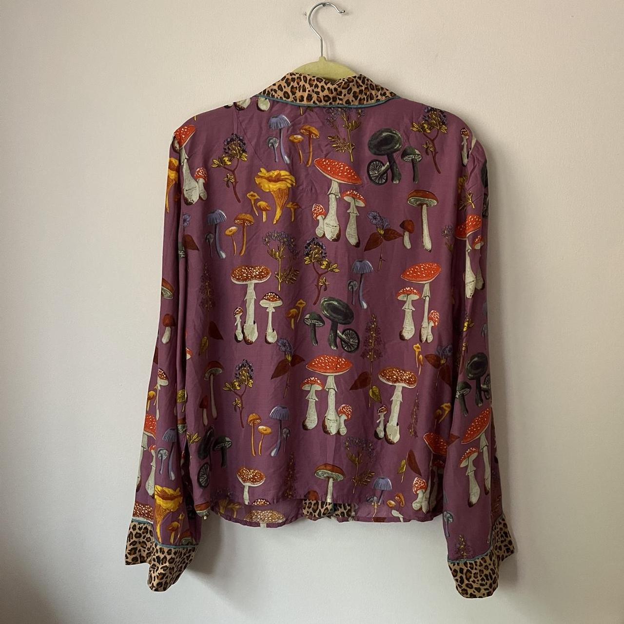 By Anthropologie Forest Fable Pajama Top Mushroom Depop 4236