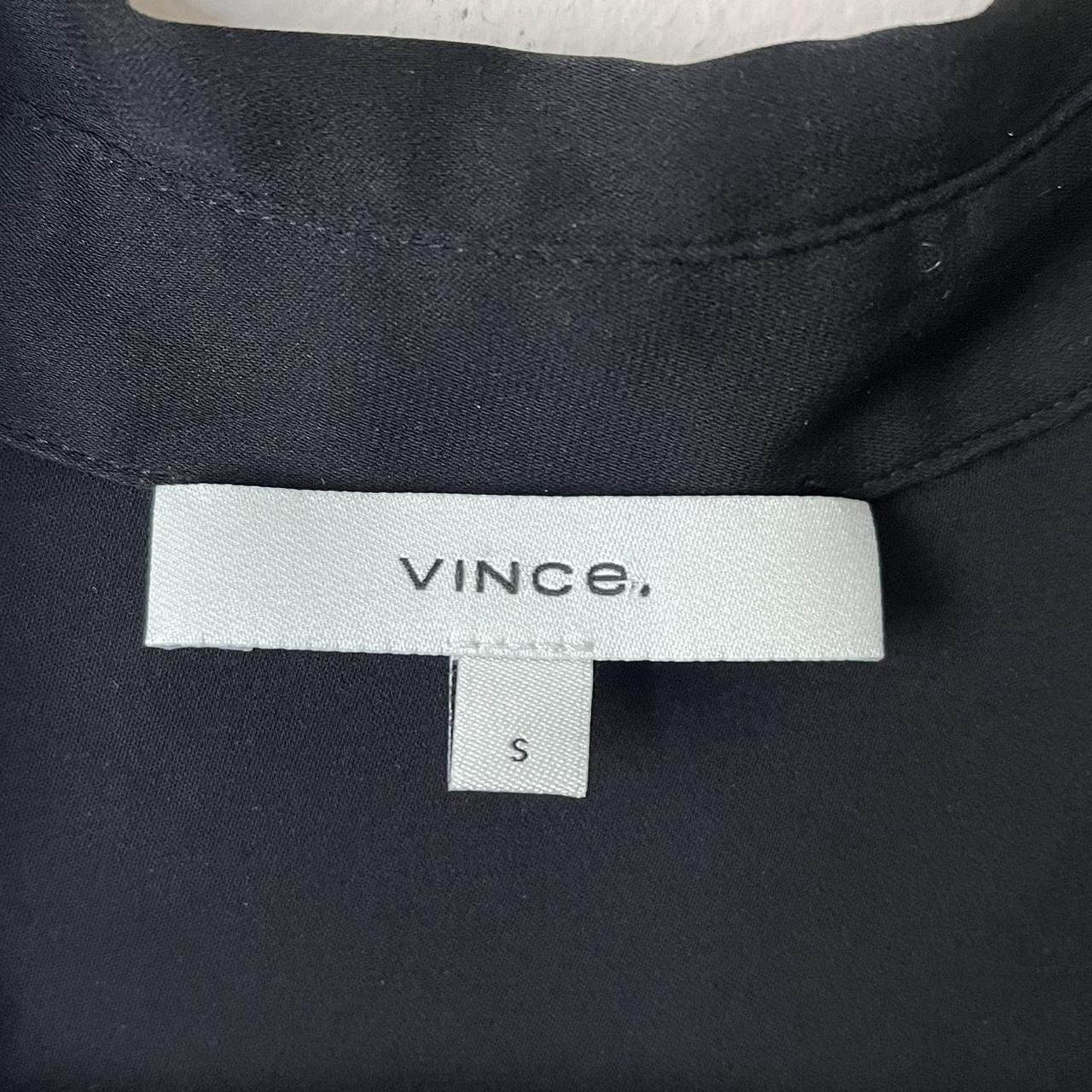 Vince. Classic Collar Shirt Style VR59911678 Black... - Depop