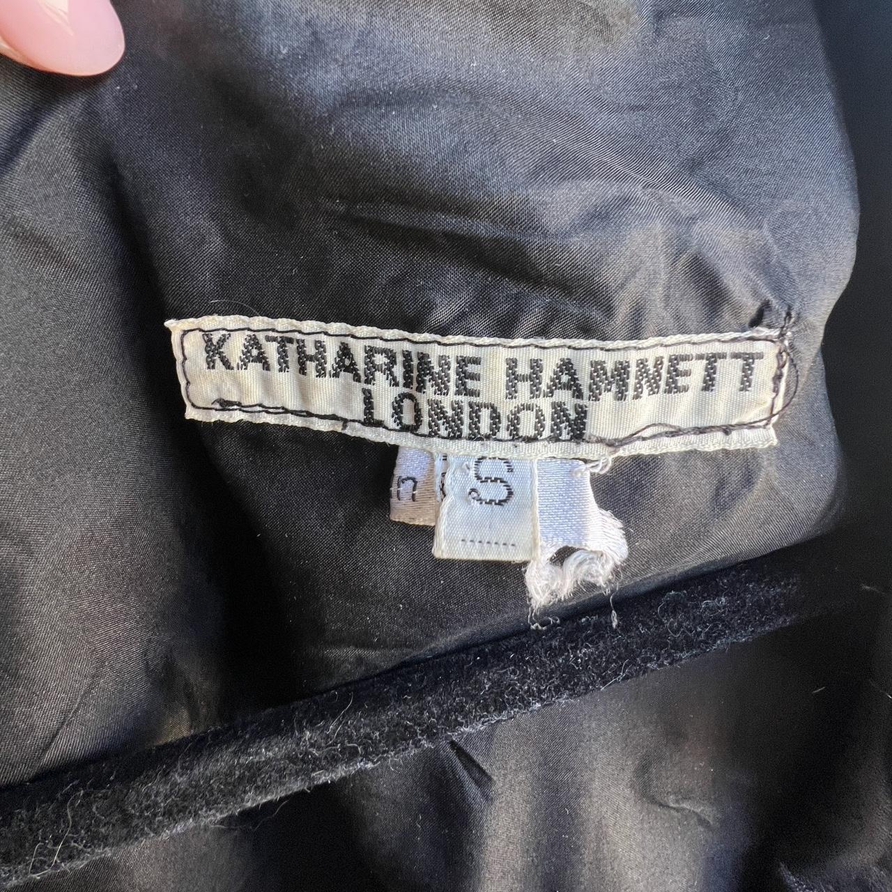 Vintage Katharine Hamnett leather jacket with silk | Depop