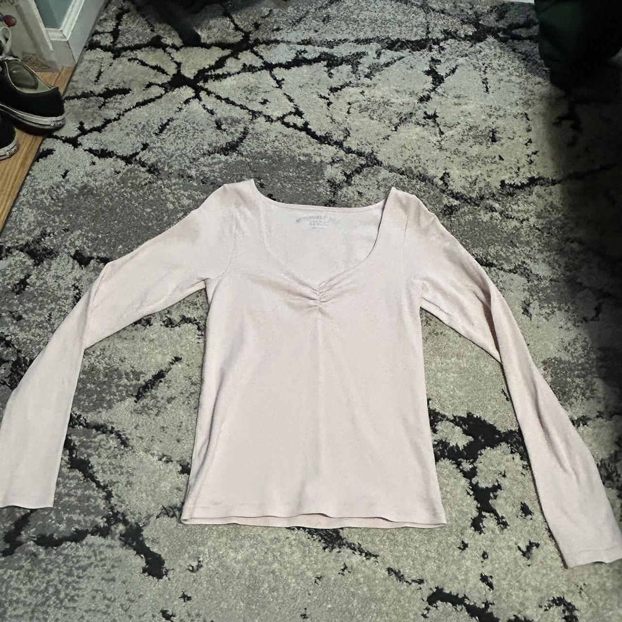 baby pink aeropostale seriously soft long sleeve... - Depop