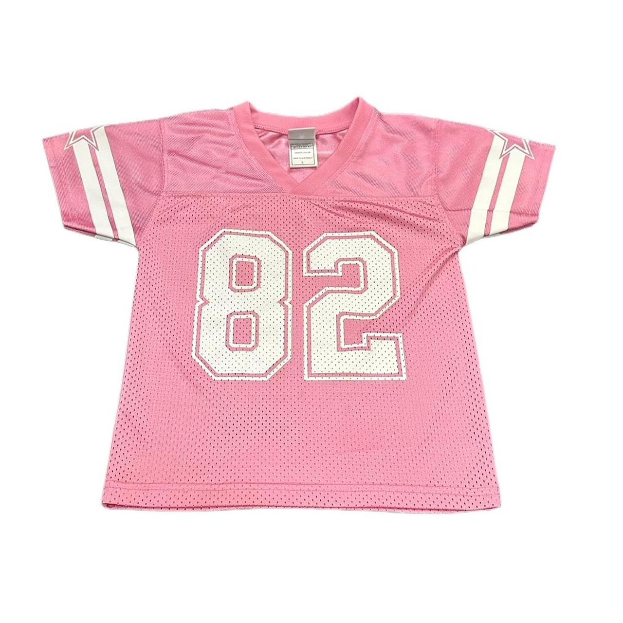 pink football jersey measurements pit to pit Depop