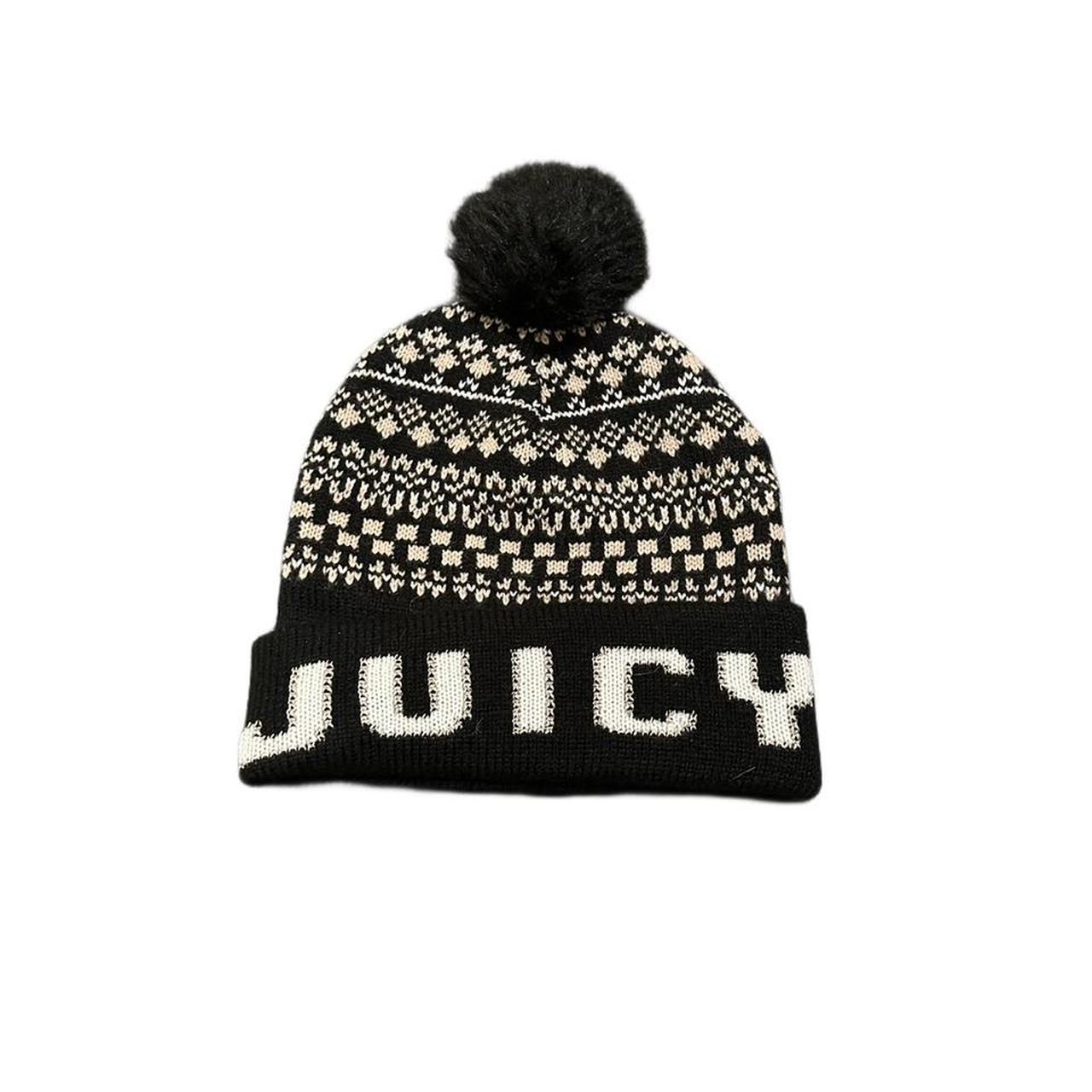 juicy couture beanie black and gold perfect for. Depop