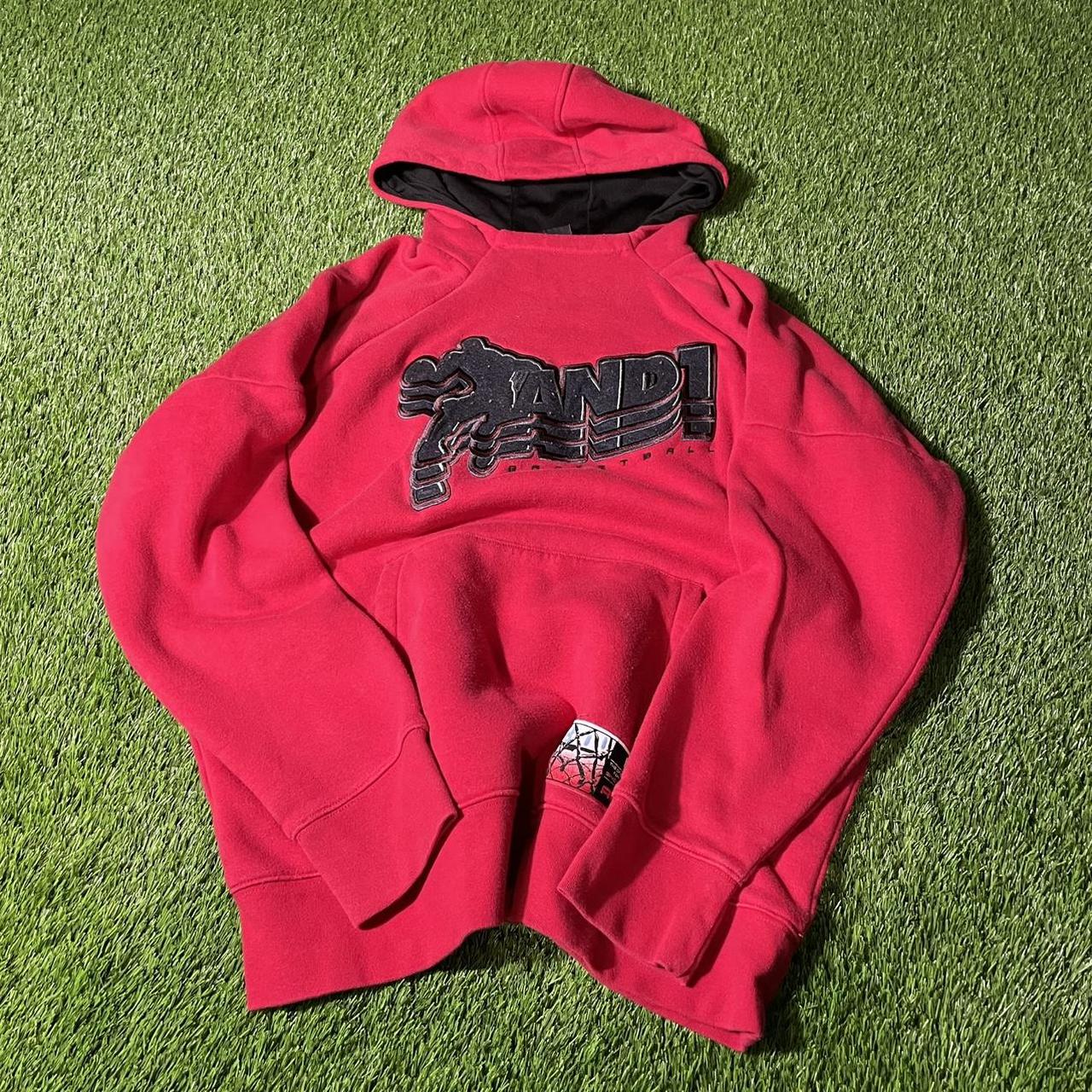 AND1 Men's Hoodie - Red - M – Y2K AND1 Front Embr… - image 1