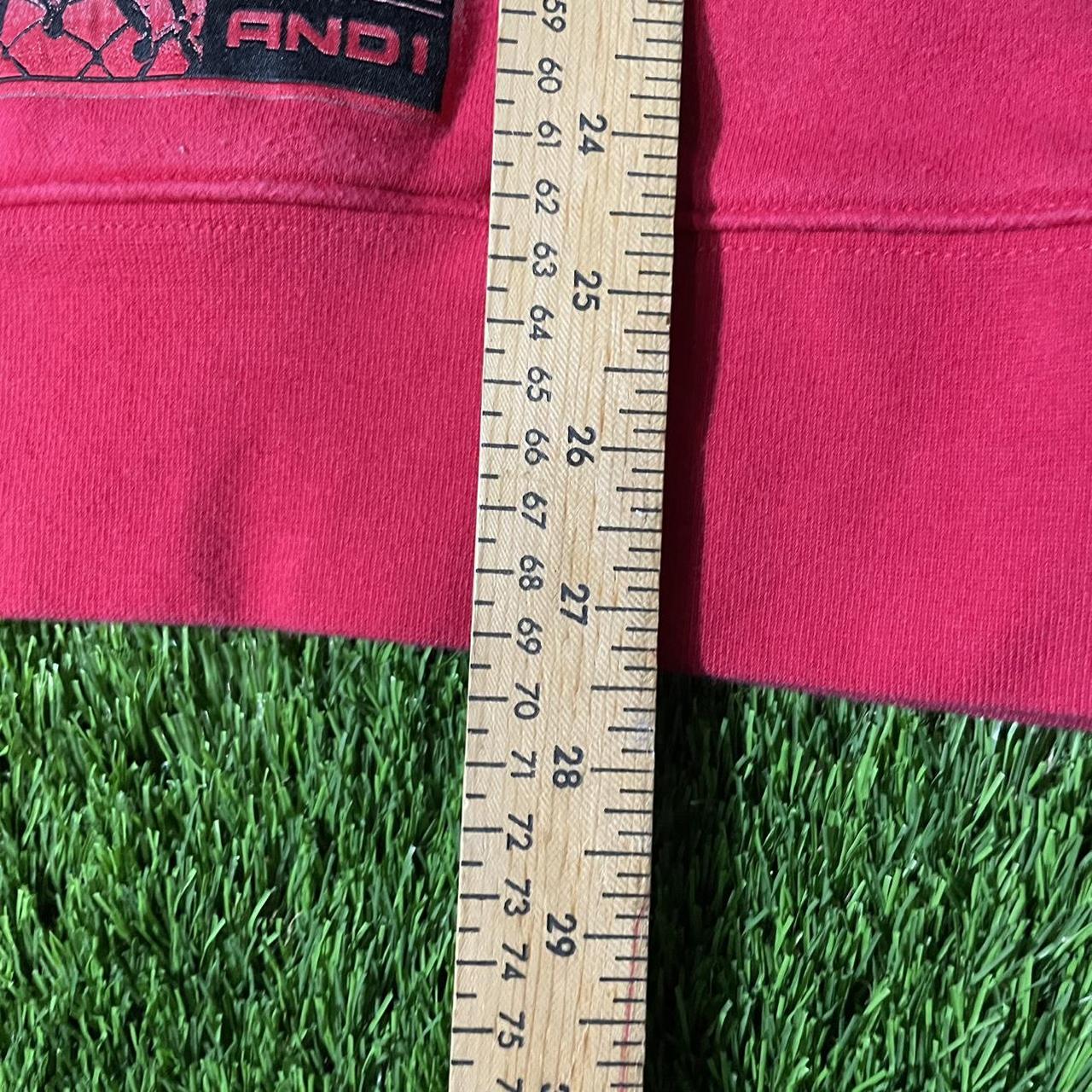 AND1 Men's Hoodie - Red - M – Y2K AND1 Front Embr… - image 4