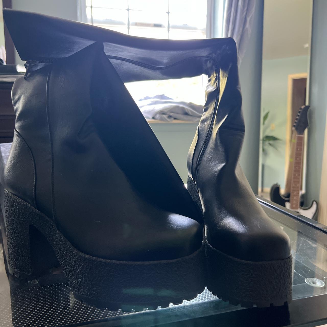 Dolls Kill Chunky Heeled Boots Depop