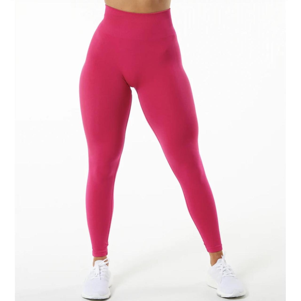 Alphalete Amplify Leggings Pink Worn once Too big... Depop