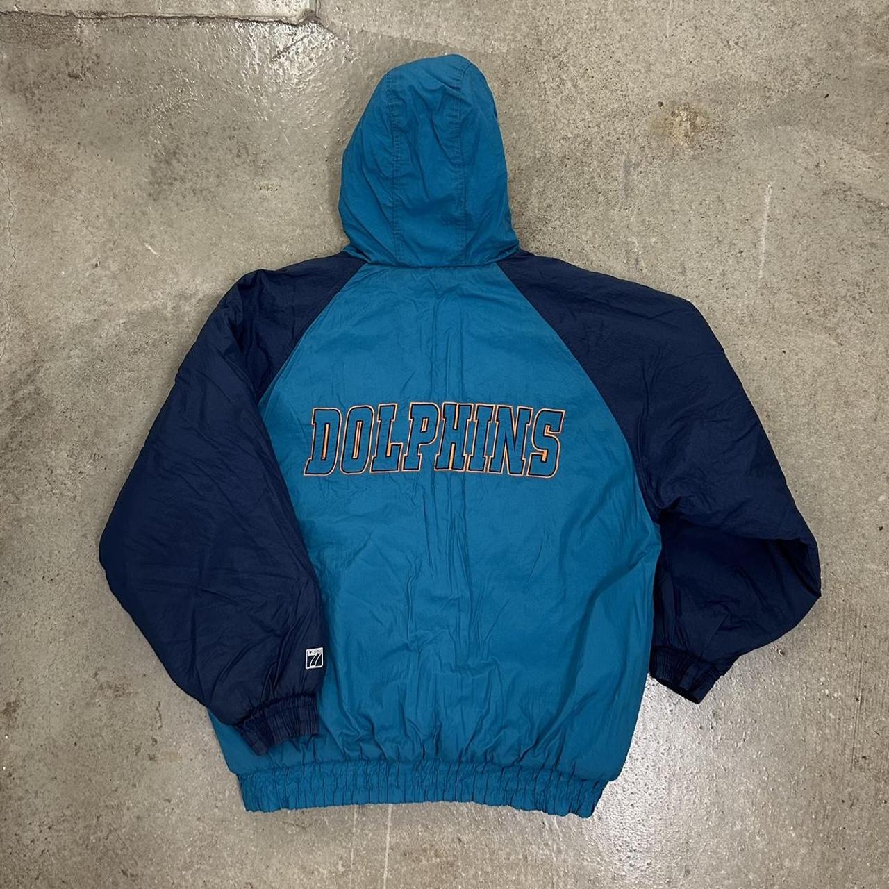 Vintage Miami Dolphins Logo 7 Game Day Puffer - Depop