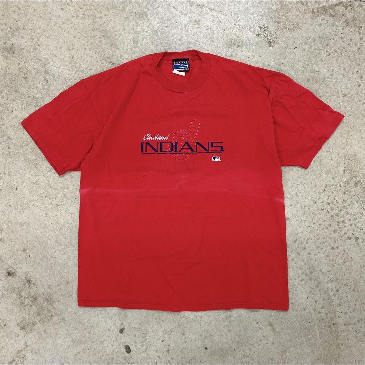 Embroidered Vintage 90s Cleveland Indians Sweatshirtcleveland 