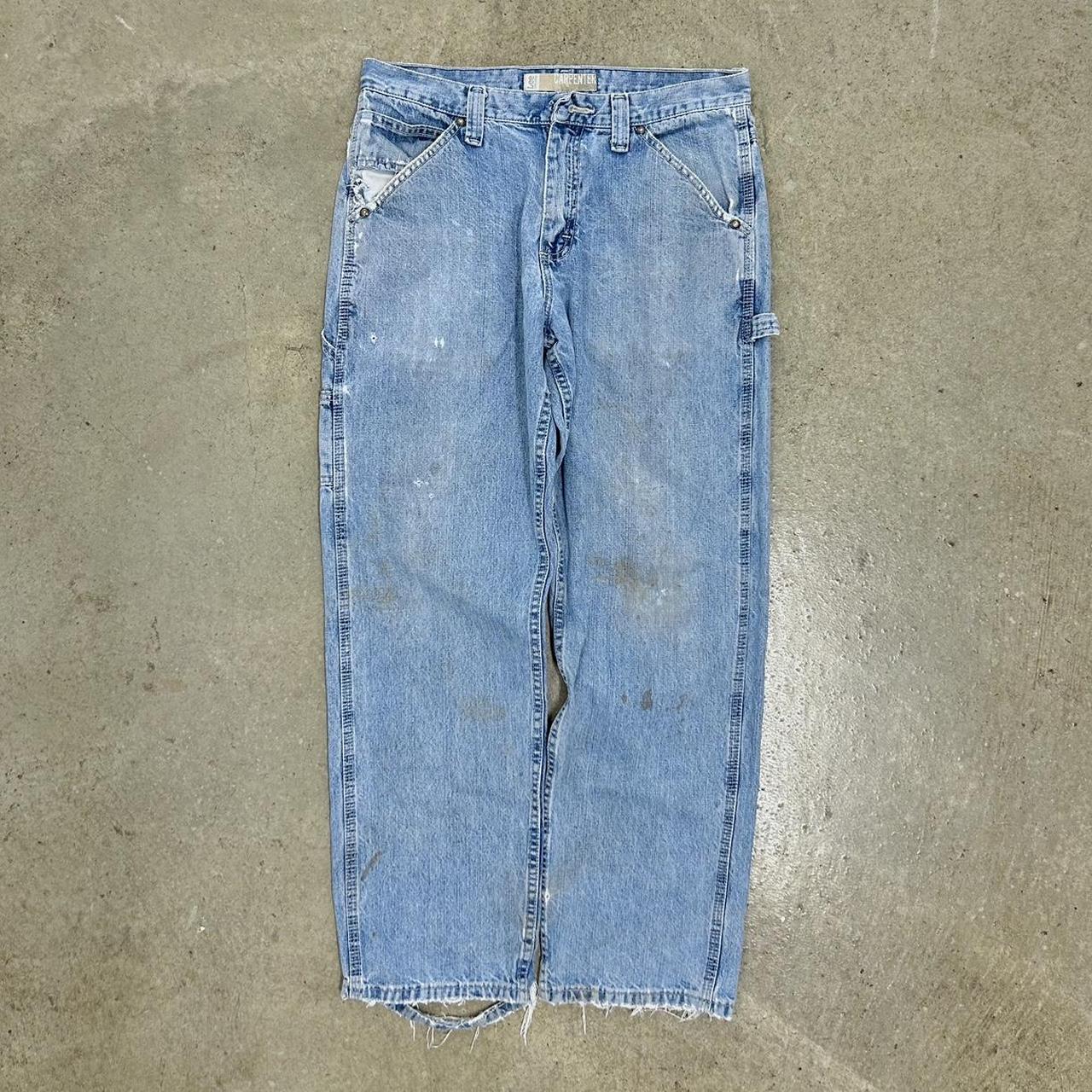 vintage lee carpenter jeans baggy distressed... - Depop