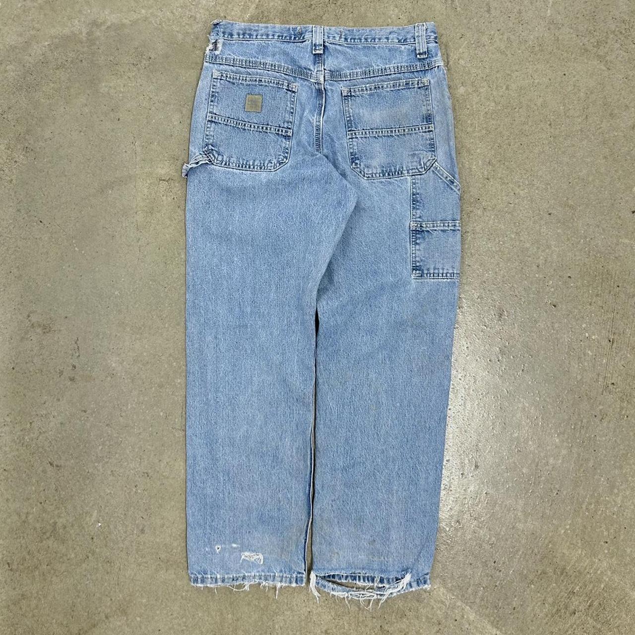 vintage lee carpenter jeans baggy distressed... - Depop