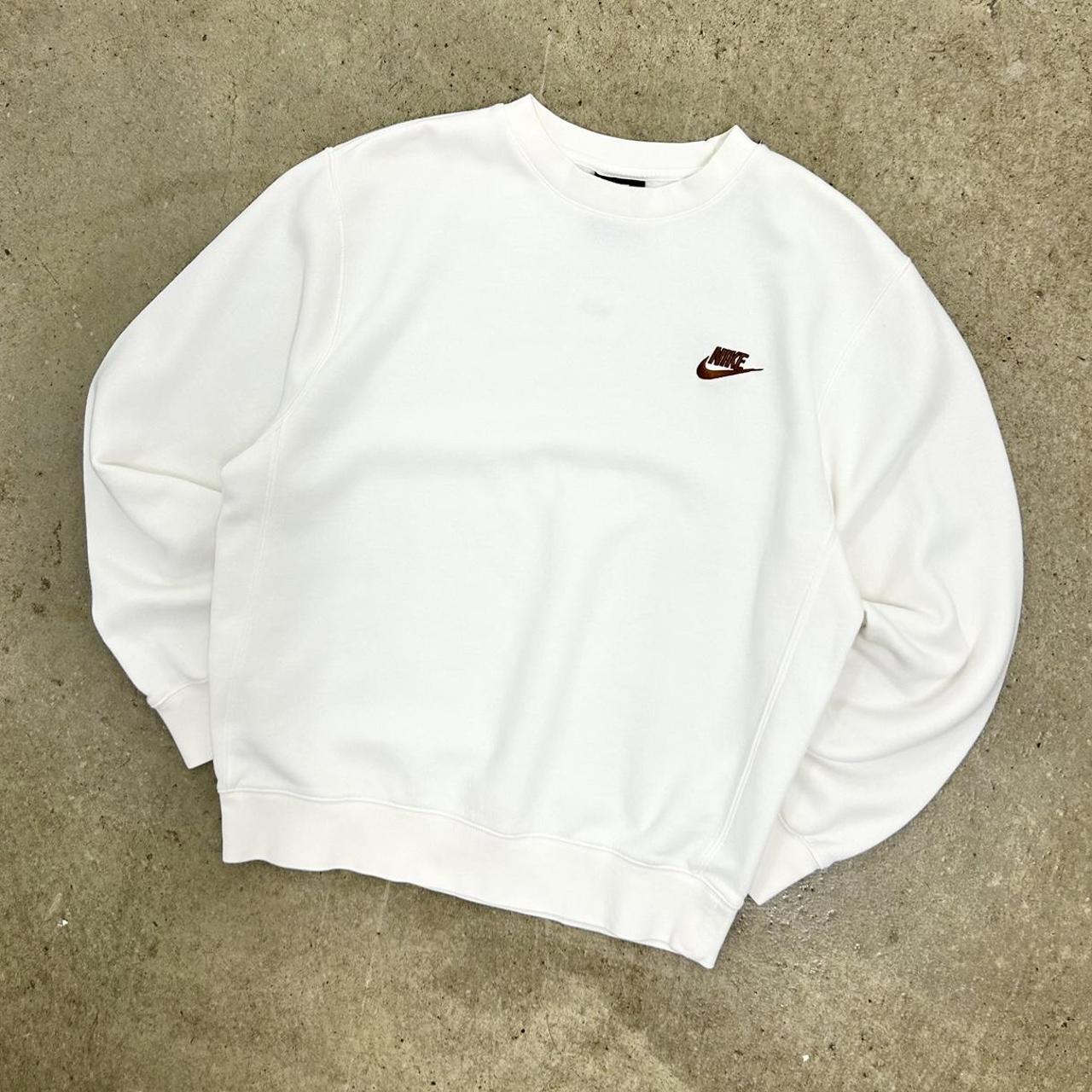 y2k nike mini logo crewneck sweatshirt ∙ tagged... - Depop