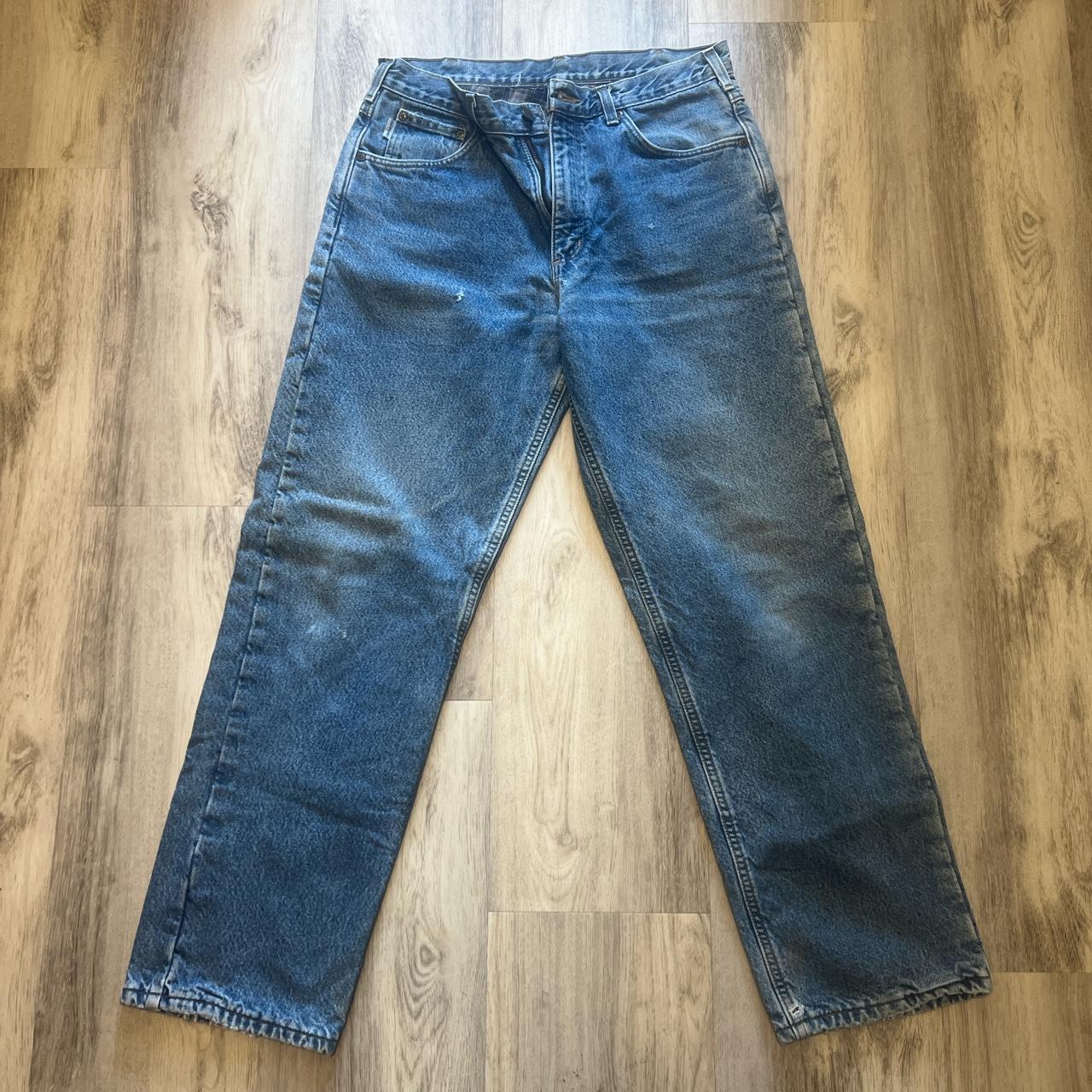 Carhartt Denim with cloth lining on the inside - Depop