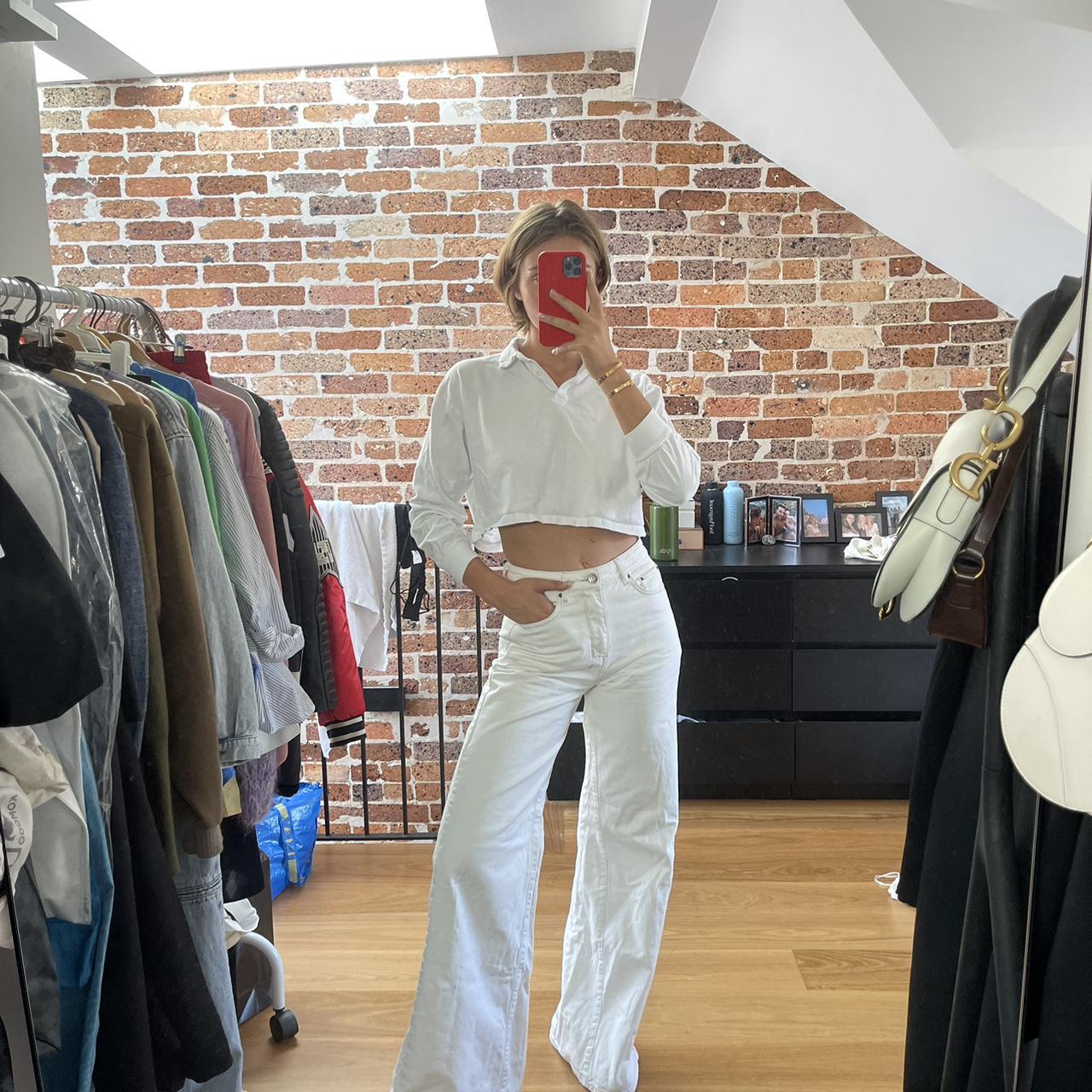 KSUBI WHITE BAGGY JEANS - size s - good condition... - Depop