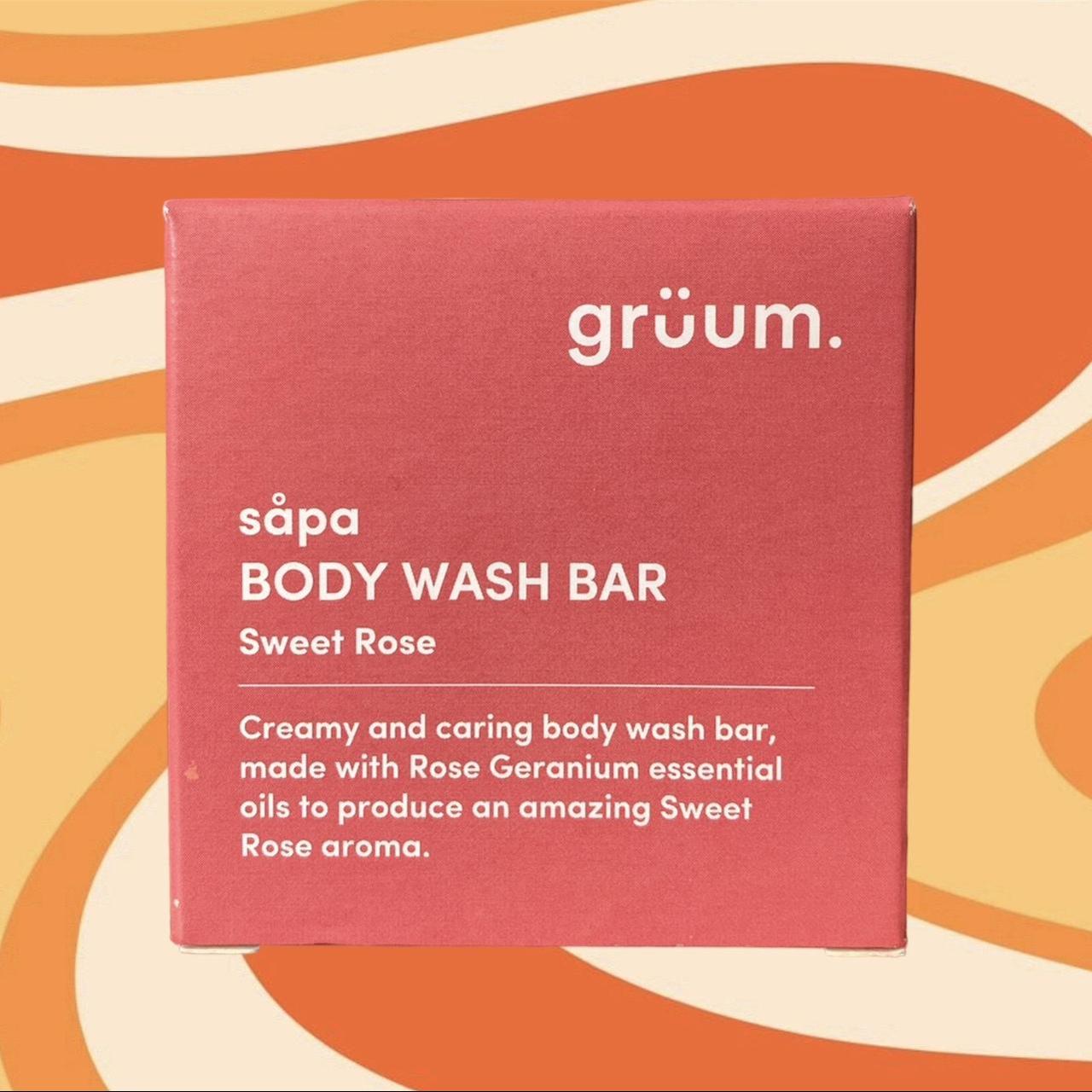 Brand New Grüum Såpa Body Wash Bar in Sweet Rose•... Depop