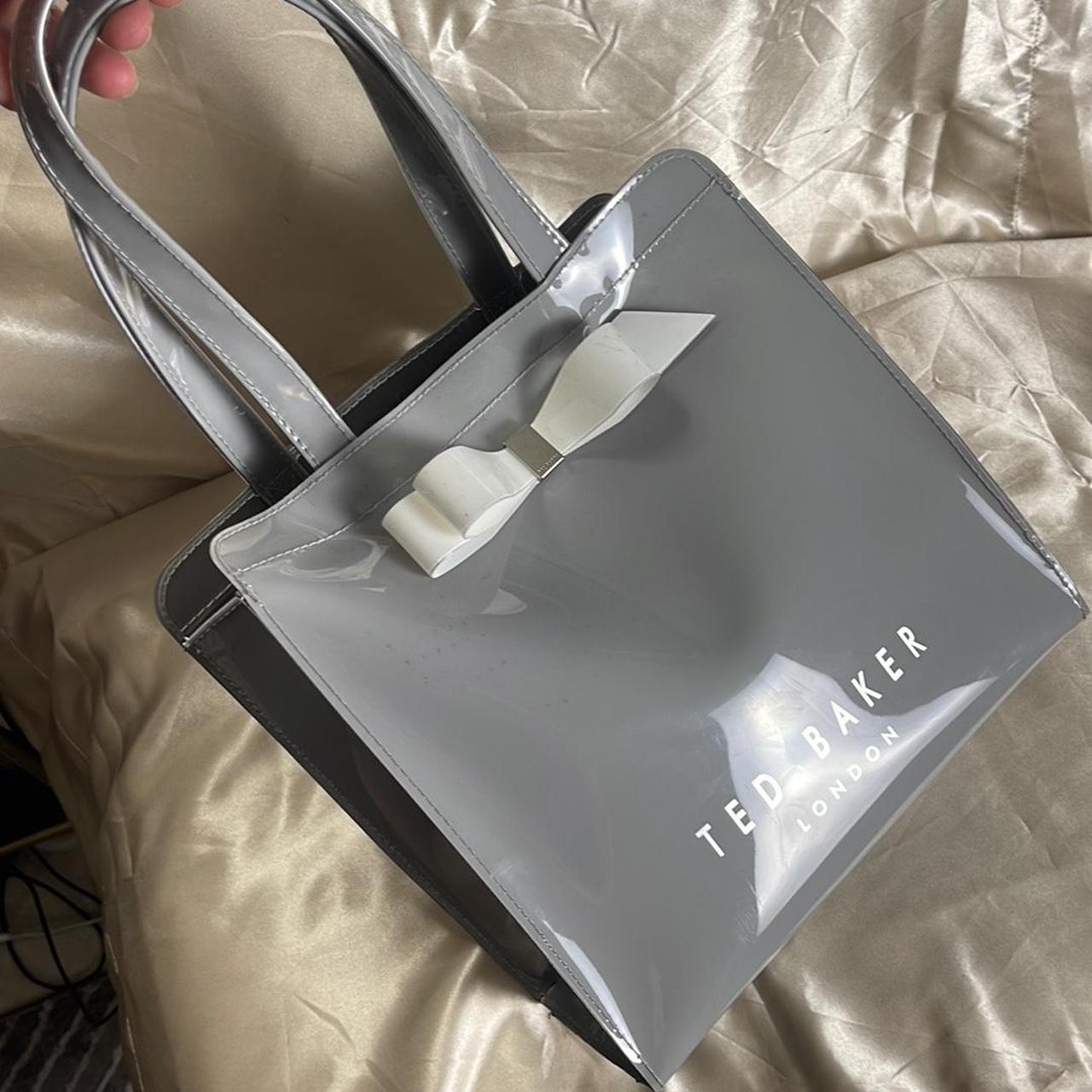 Ted Baker Women's Grey and Silver Bag | Depop