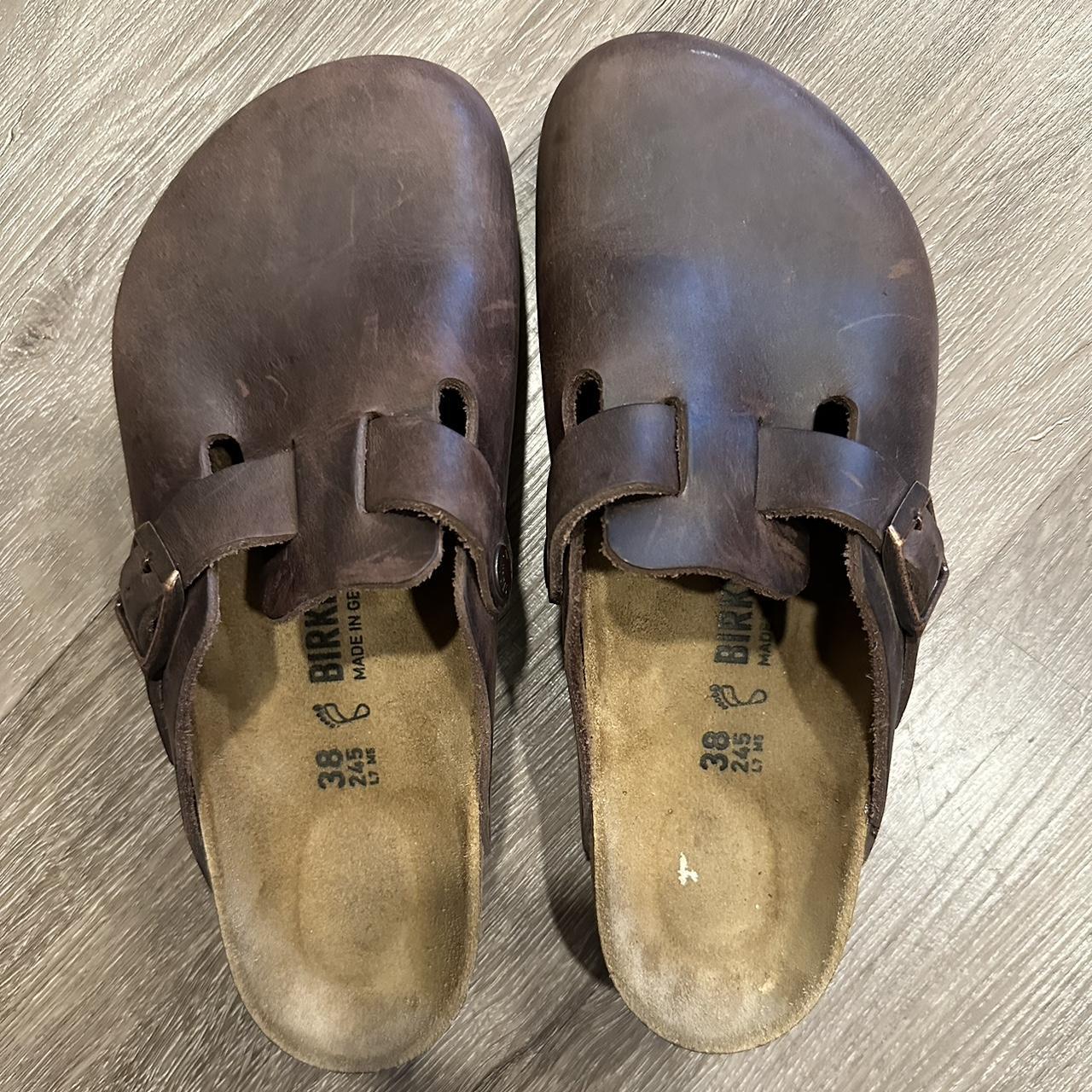 Birkenstock clog habana oiled leather good... - Depop