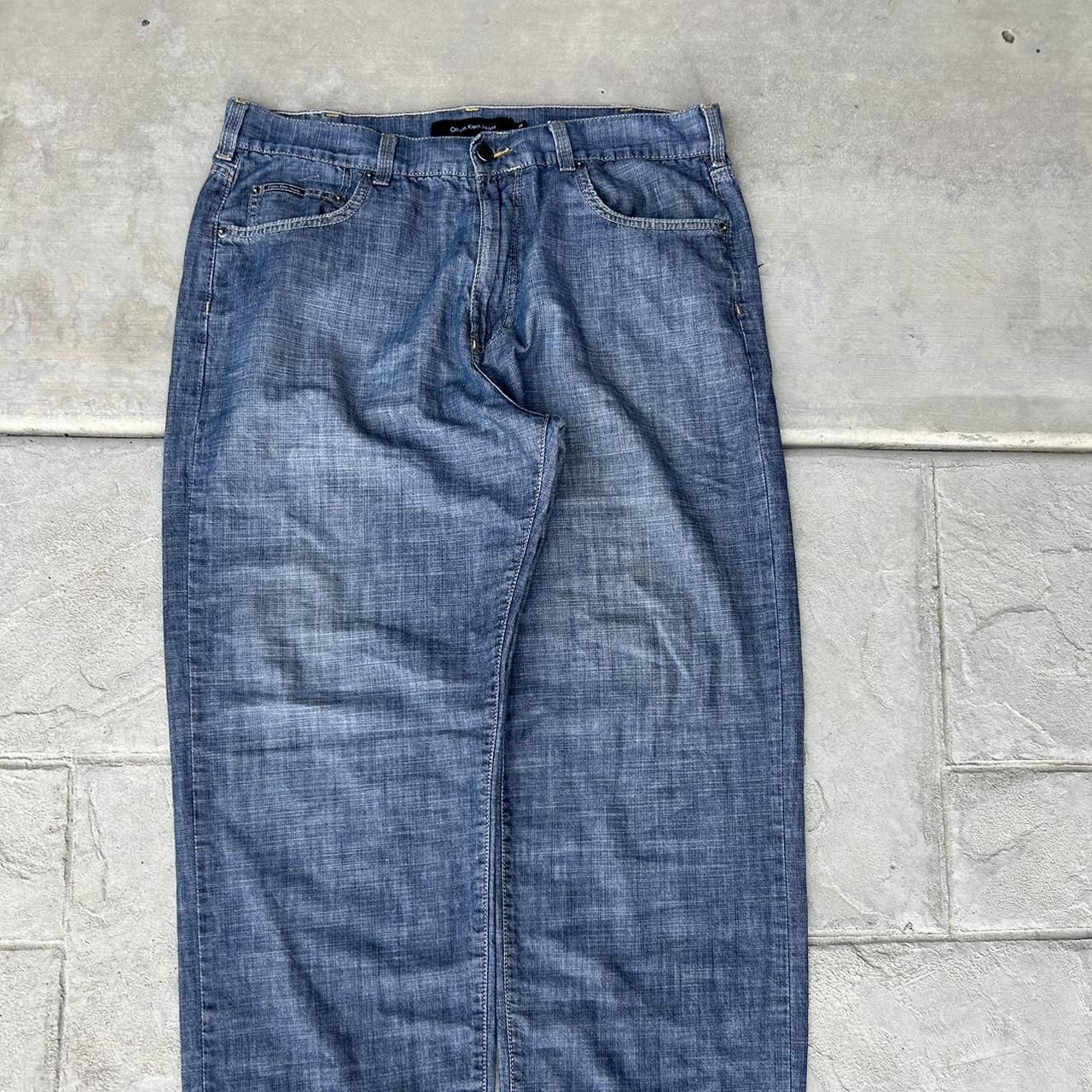 VINTAGE CALVIN KLIEN JEANS SIZE 36 NICE WASH BAGGY FIT - Depop