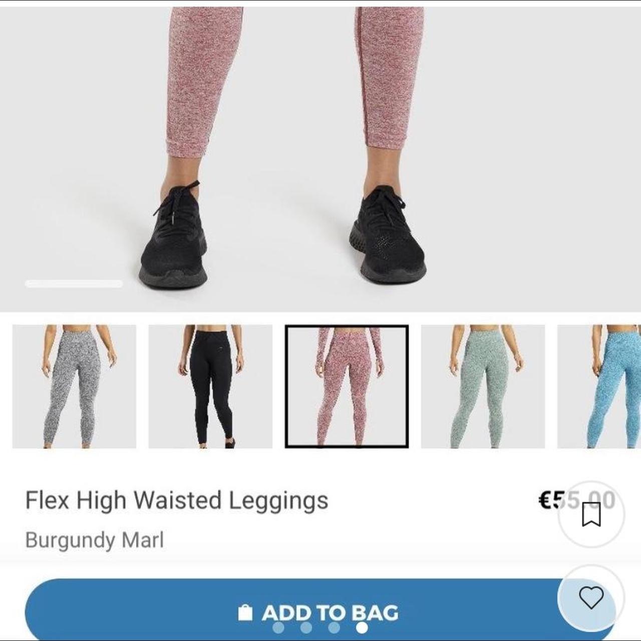 ✨ Gymshark Flex High Waisted Leggings - Burgundy - Depop