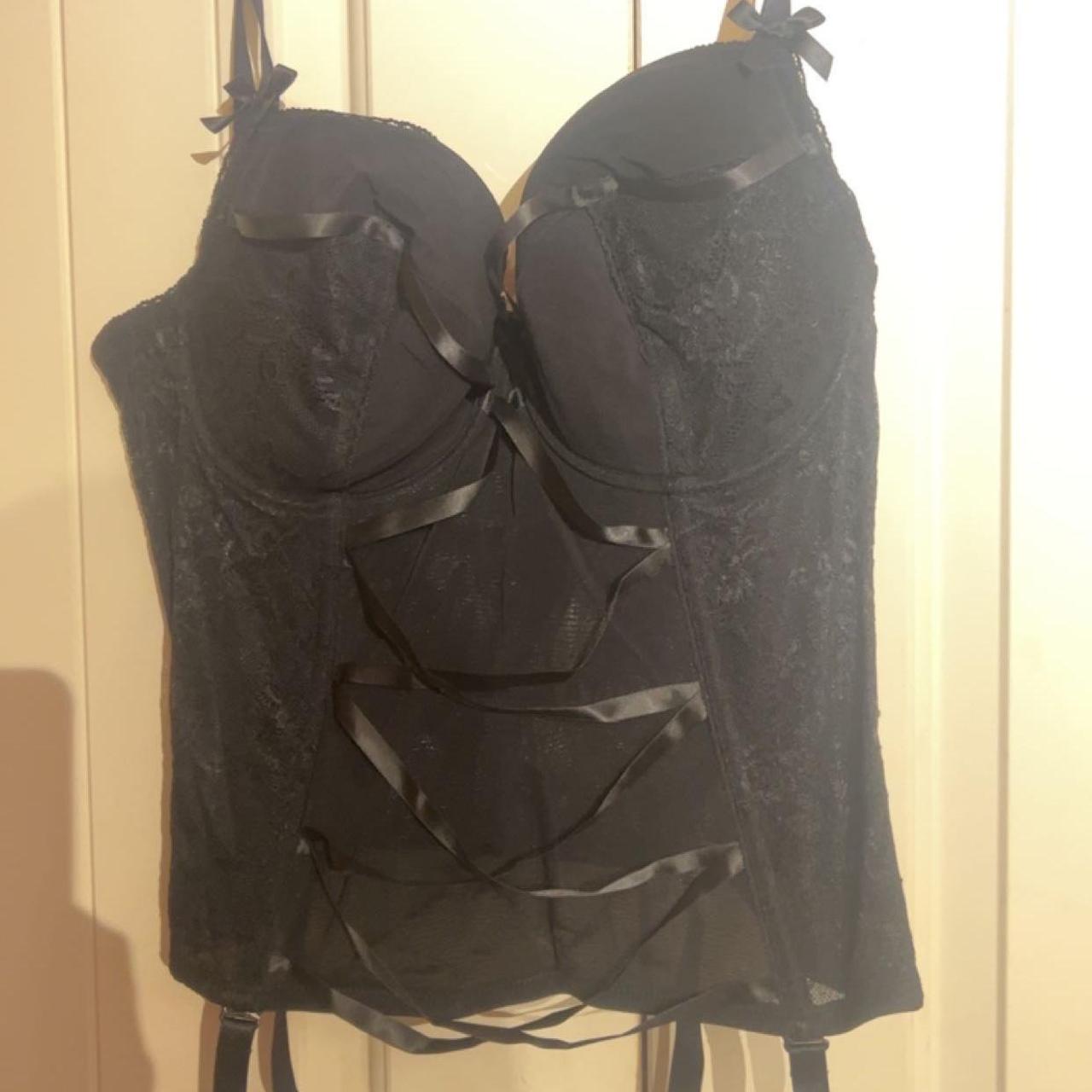 Black corset for boobs size 38DD - Depop