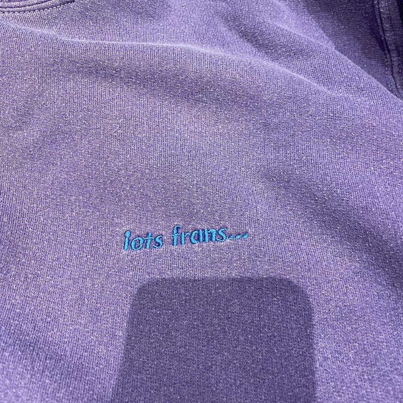 purple iets frans hoodie so comfy , doesn’t have... - Depop