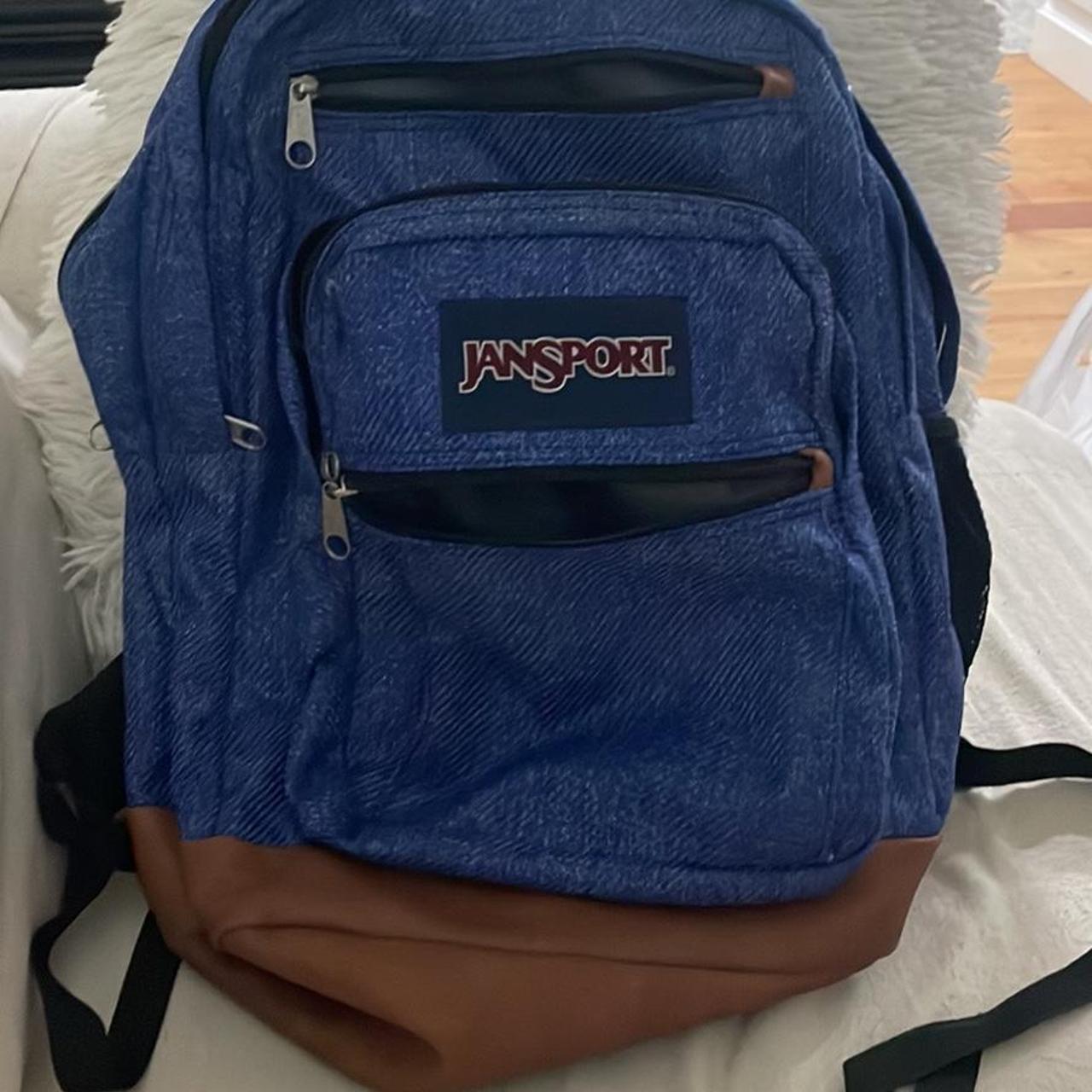 Jansport Denim Vintage backpack Perfect for... - Depop