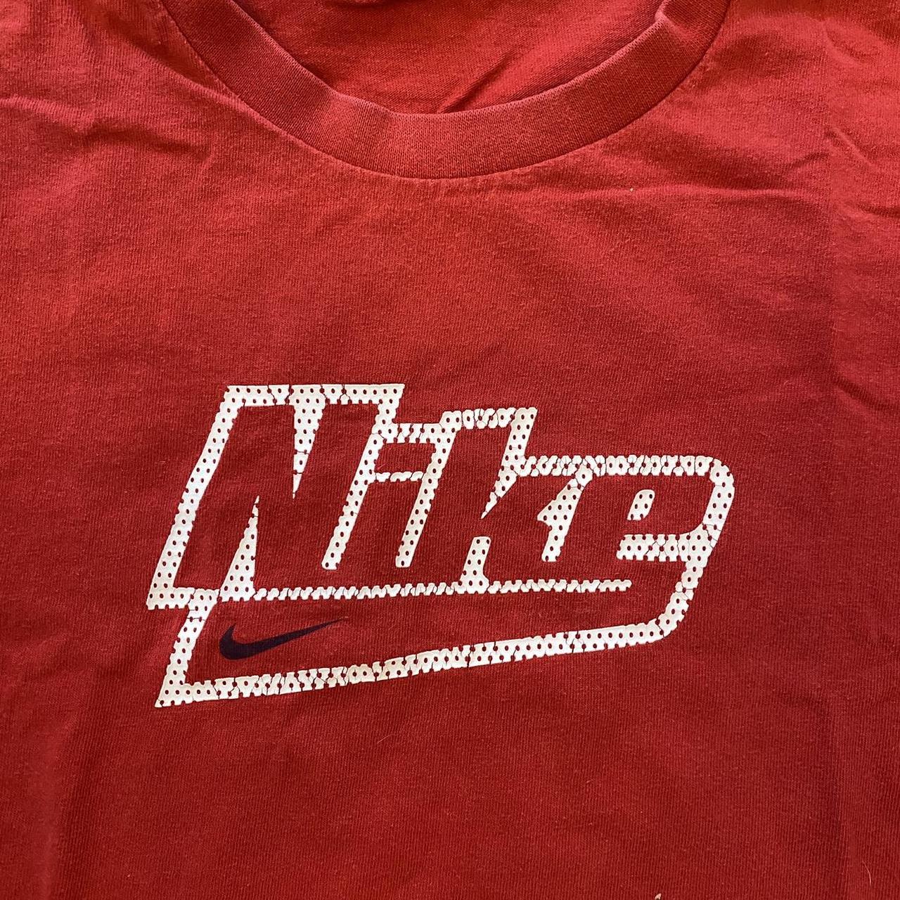 solar red nike shirt